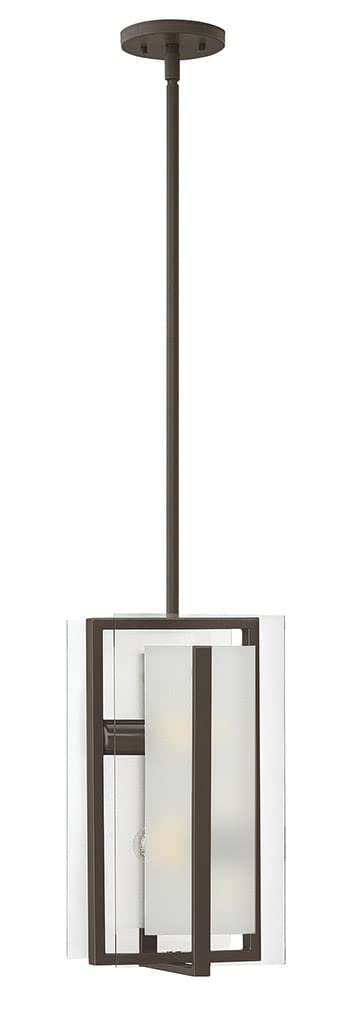 Hinkley Latitude Collection Transitional Two-Light Pendant in Oil Rubbed Bronze - Perfect for Kitchen Island, Dining Room, or Entryway Lighting