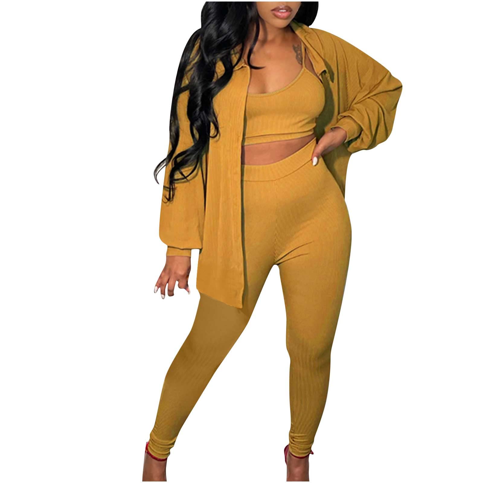 Women's Sexy Solid Color Pajama Set - 2 Piece Vest & Pants Lounge Wear for Sleep & Relaxation | Trendy Matching Outfits for Women | Comfortable Homewear & Nightwear