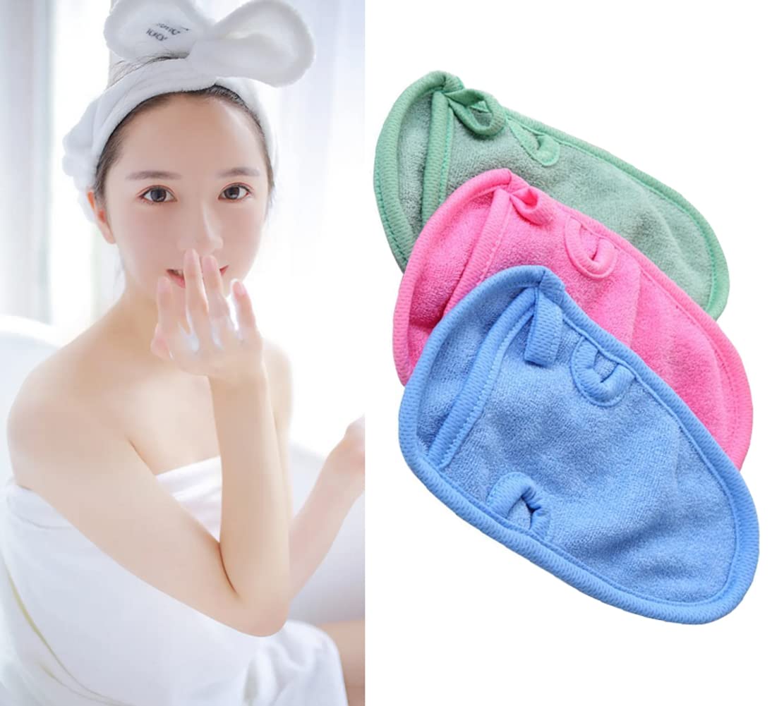 3PCS Adult Bathing Gloves - Exfoliating Shower Mitts for Face & Body, Spa Quality Loofah Scrub Gloves (Random Colors) - Perfect for Dry Brushing, Deep Cleansing & Relaxing Massage at Home or Salon