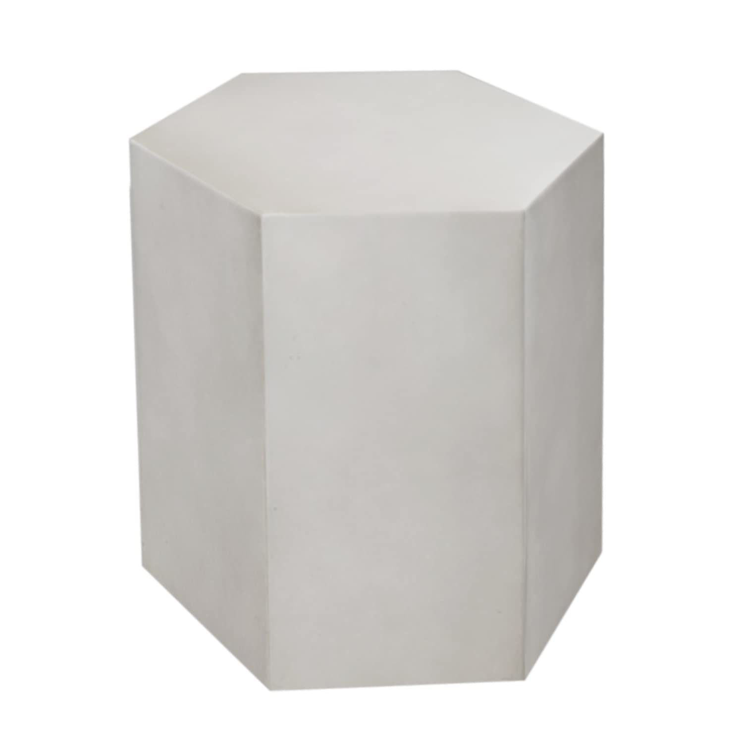 **Hexagon Concrete Side Table - 14.5