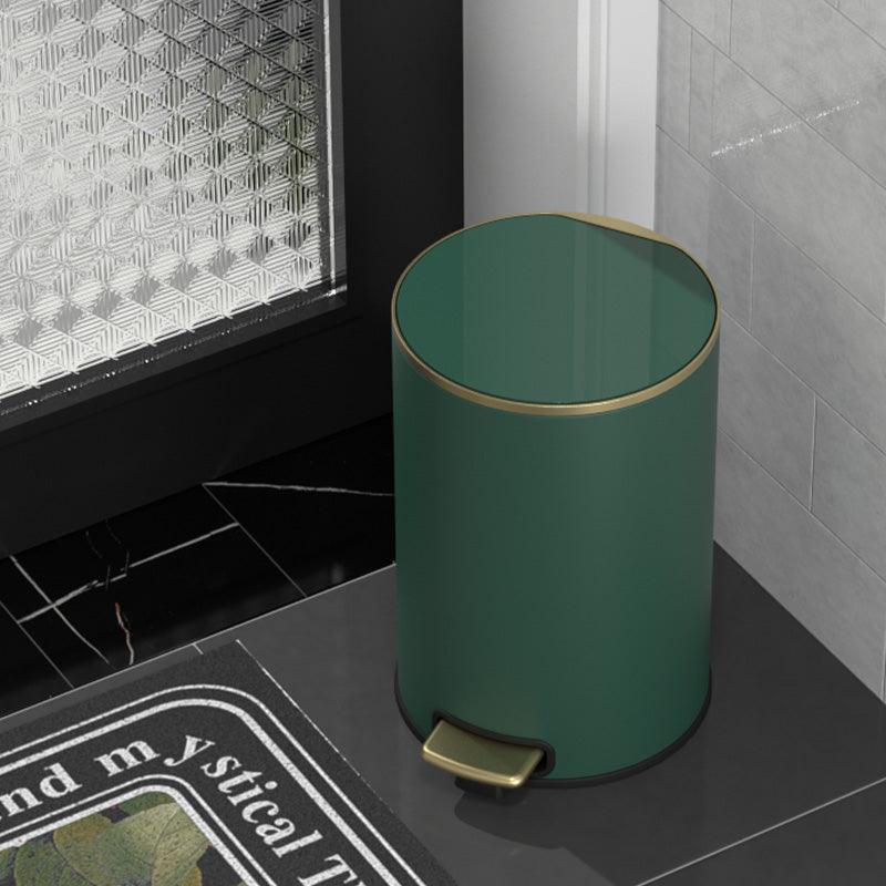 Premium Small Trash Can with Silent Closing Lid & Dual Compartment - Elegant Waste Bin for Bathroom, Bedroom, Office & Kitchen Organization