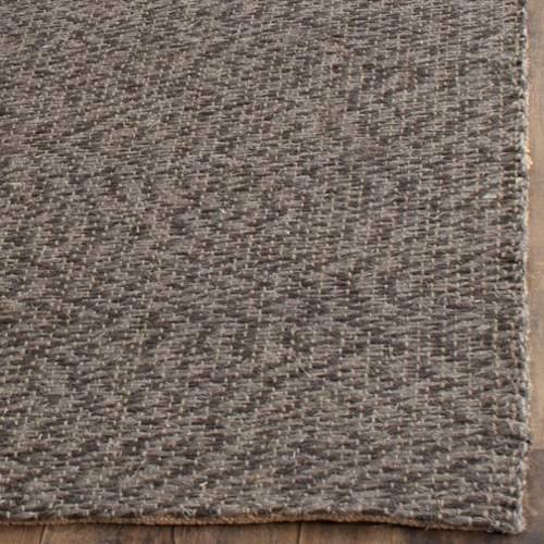 SAFAVIEH Handmade Jute Area Rug 8' x 10' - Natural Fiber Collection in Grey, Durable & Eco-Friendly for High Traffic Living Room, Bedroom, Office | Perfect for Boho, Farmhouse & Coastal Decor Styles (NF448A)