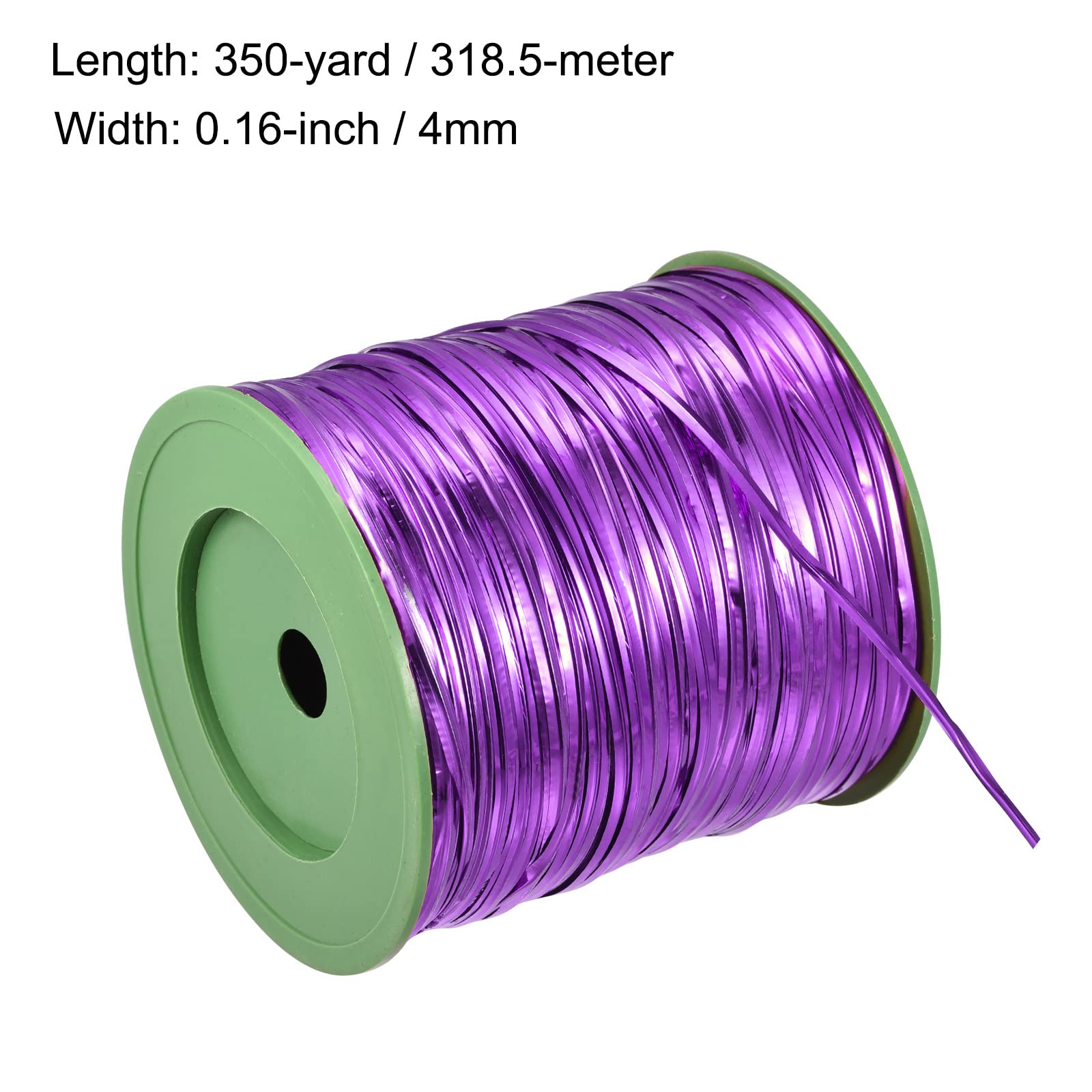 MECCANIXITY 350 Yard Plastic Foil Twist Ties - Bulk Pack for Bread Bags, Candy Wrapping, Cookie Packaging, Gift Bags & Arts Crafts (Purple) | Food Safe, Durable Closure Solution for Home Baking & DIY Projects