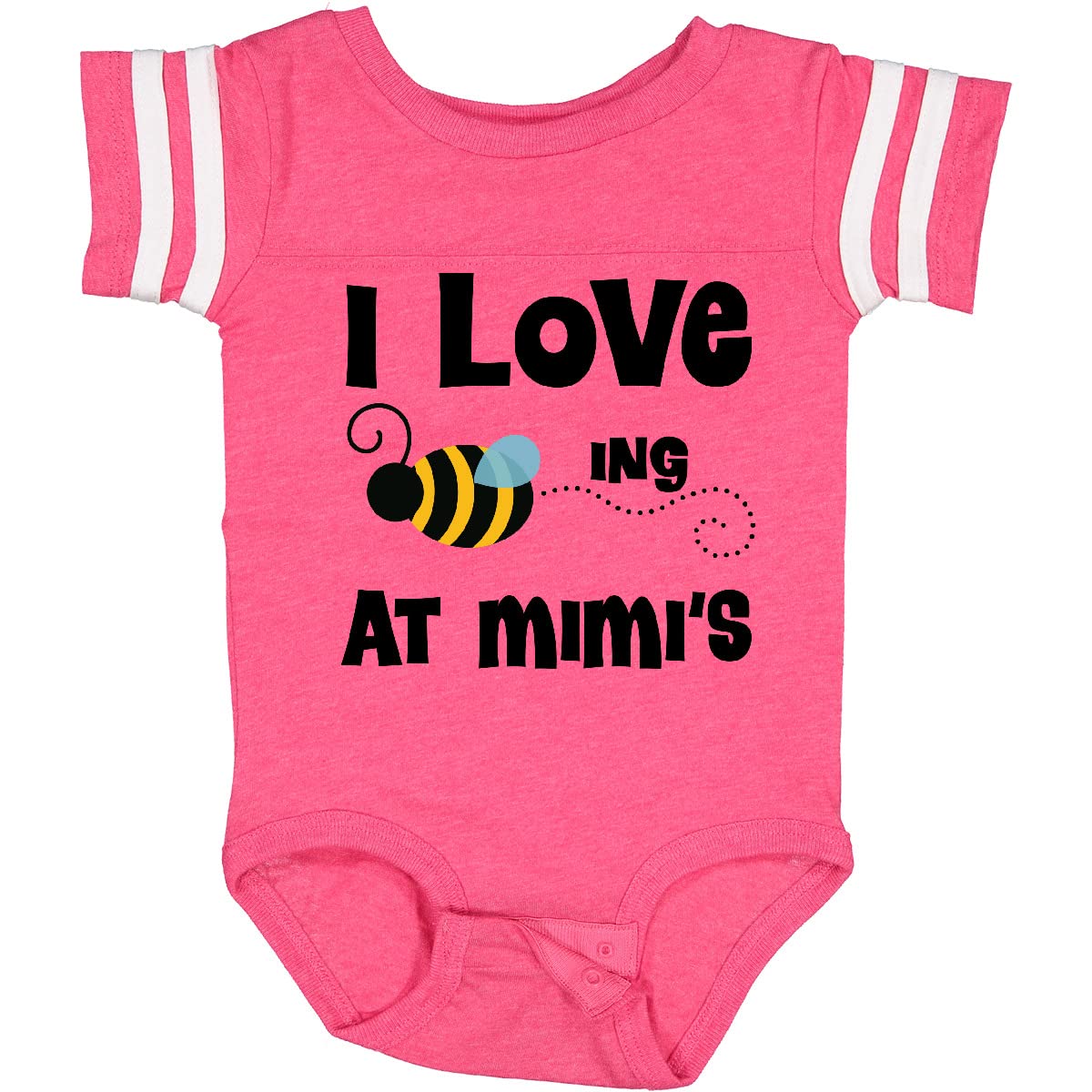 Inktastic Mimi's House Bee Baby Bodysuit - Cute Honeybee Design Organic Cotton Onesie for Newborns & Infants - Perfect for Nursery, Photo Shoots & Everyday Wear