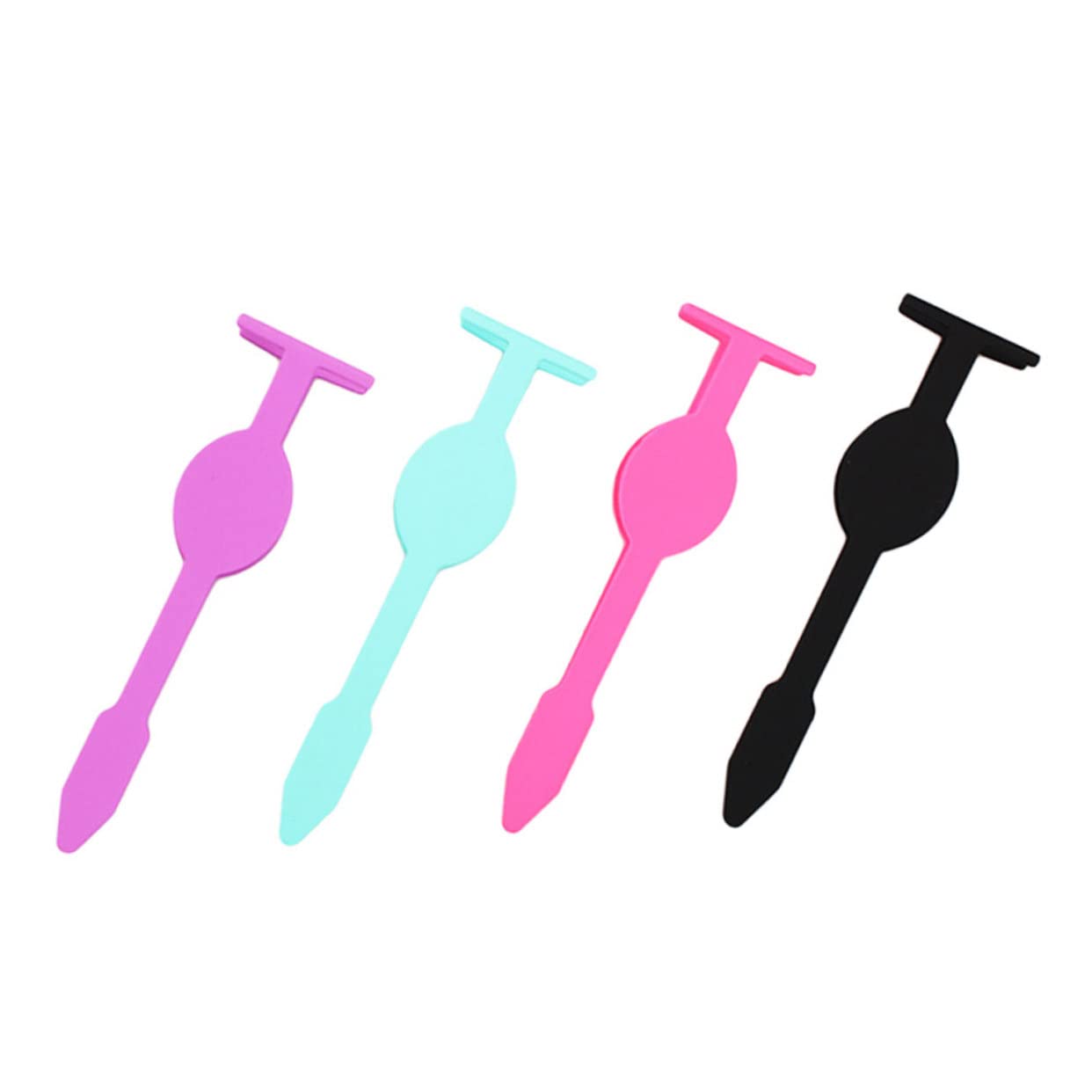 FOMIYES 4-Piece Eyelash Curler Set - Portable Hair Curler, Plastic Tweezers, Fake Eyelash Applicator & Eyelash Nipper for Volume Lashes with Silica Gel Pads - Perfect for Travel, Home & Professional Makeup Use