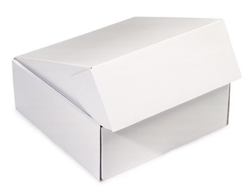 Premium White 8x8x3 Inch Auto-Lock Gourmet Shipping Boxes - 2 Units (6 Pack per Unit) - Perfect for Food Delivery, Bakery Packaging & Gift Boxes