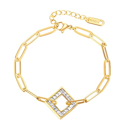 Gold Open Rhombus