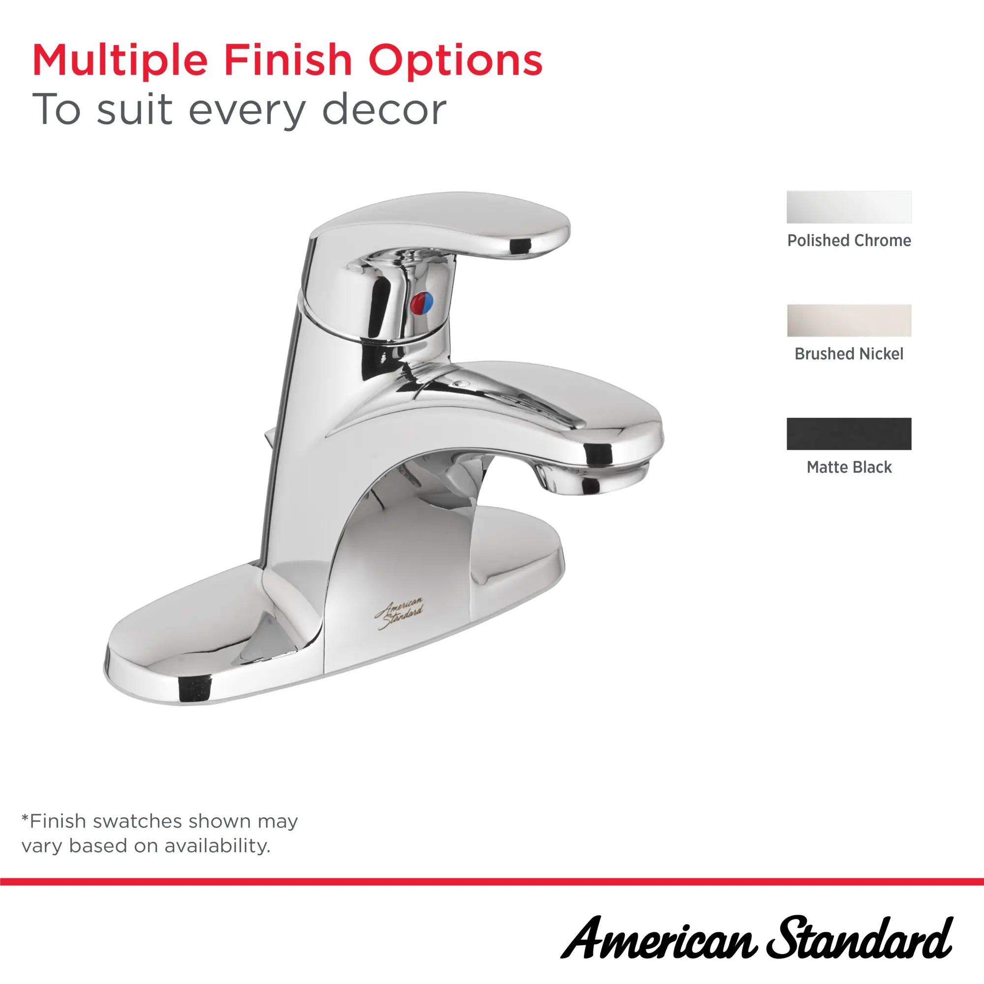 Colony PRO 4 Inch Centerset Single Handle Bathroom Faucet 1.2 GPM Water-Saving - Chrome Finish Lever Handle for Bathroom Sink Vanity - Perfect for Modern Home & Commercial Use