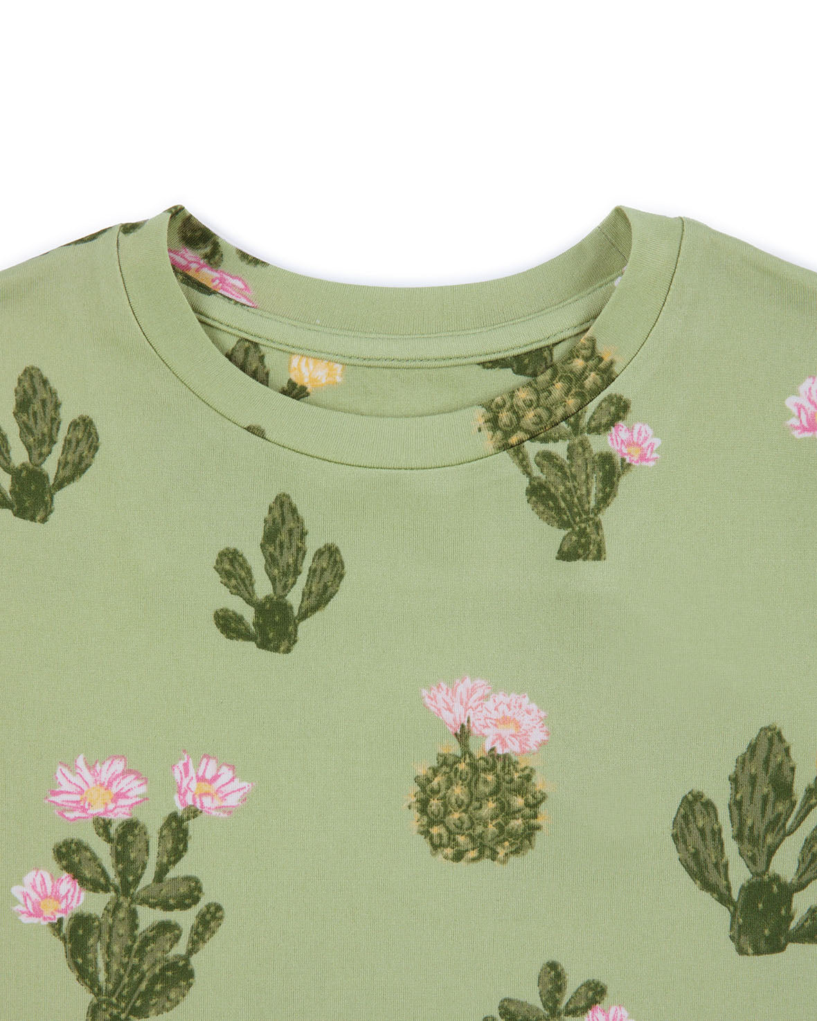 Cute Kids Cactus Print Short Sleeve Pajama Set - Soft Cotton Sleepwear for Boys & Girls - Perfect for Summer Nights & Sleepovers