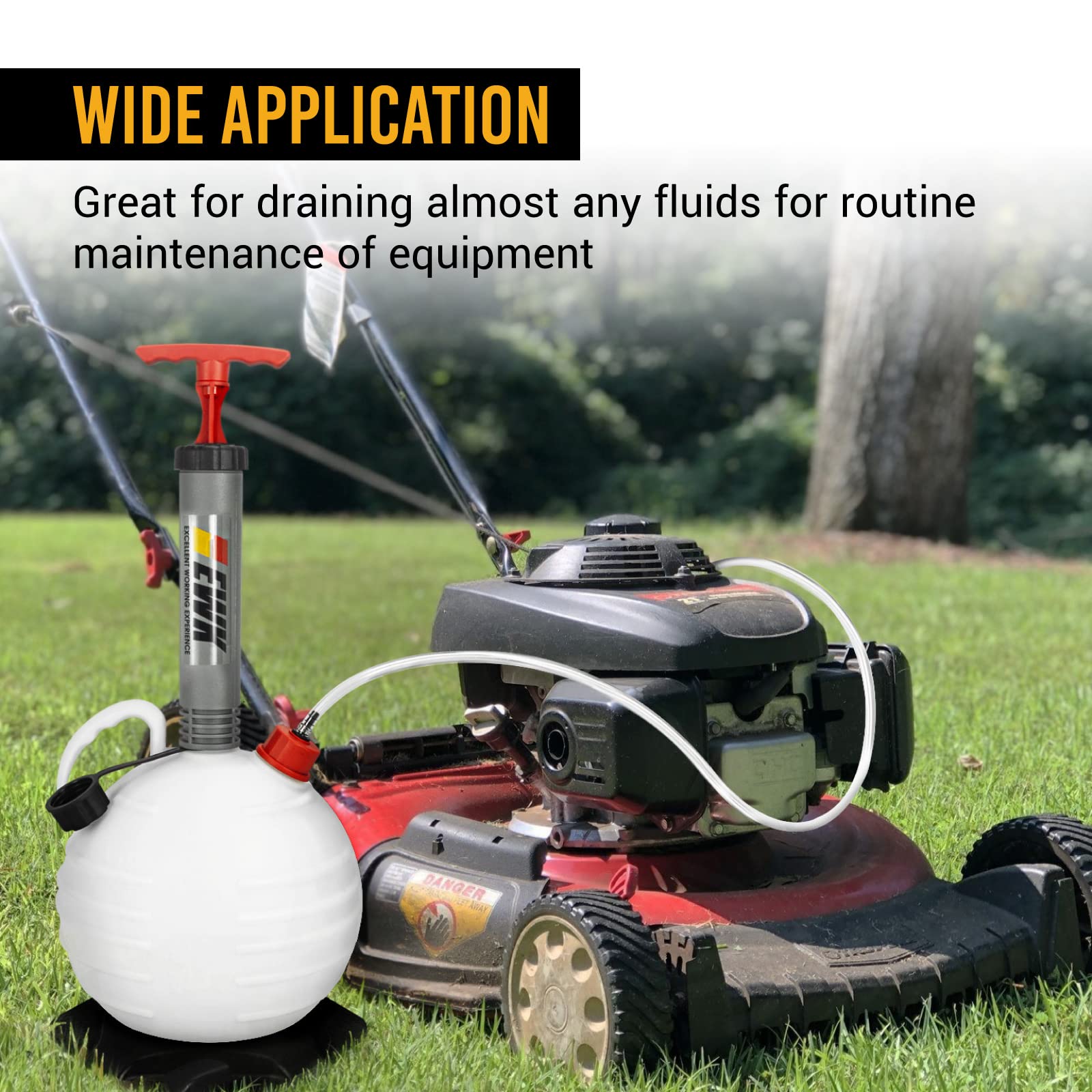 EWK 6L Vacuum Oil Extractor Pump - Automotive & Marine Boat Fluid Extractor for Easy Oil Changes | Perfect for DIY Car Maintenance, Boat Engine Care & Workshop Use
