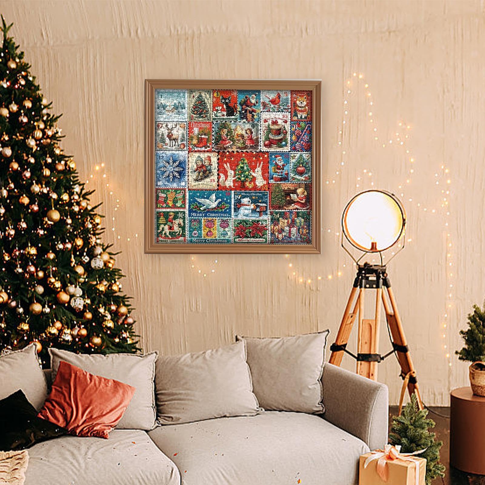 Christmas Countdown Puzzle, Advent Calendar Puzzle 1000 Pieces | Holiday Puzzle for Home Decor, Christmas Gifts, Family Activities & Festive Fun | Perfect for Countdown to Christmas, Family Bonding & Seasonal Decorations