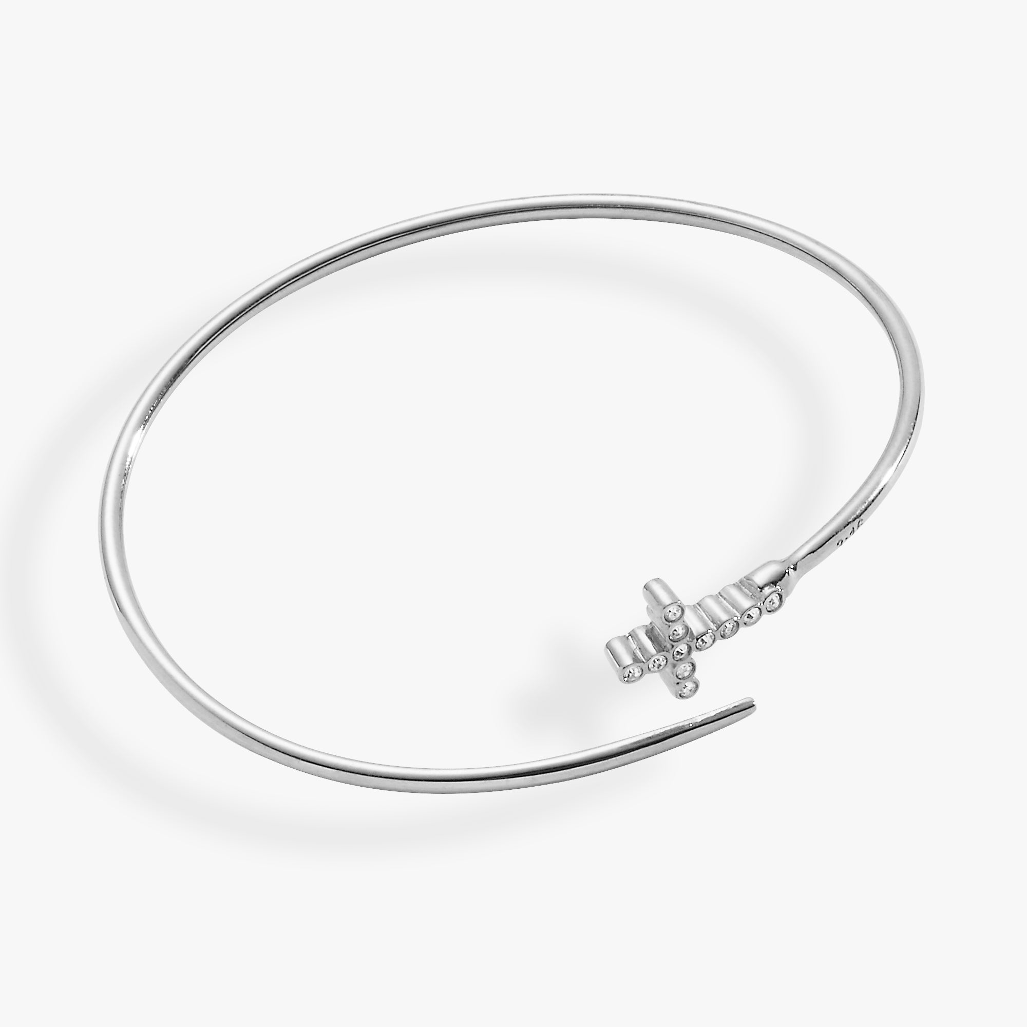 Faith Bespoken Cross Cuff Bracelet - Elegant Religious Jewelry for Women - Perfect for Church, Weddings & Everyday Wear