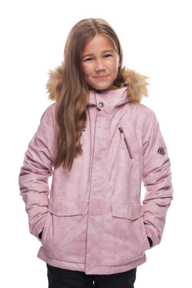 686 Girls' Ray Waterproof Insulated Ski Jacket - Warm Winter Snowboard Coat for Kids & Teens - Perfect for Skiing, Snowboarding & Outdoor Winter Activities