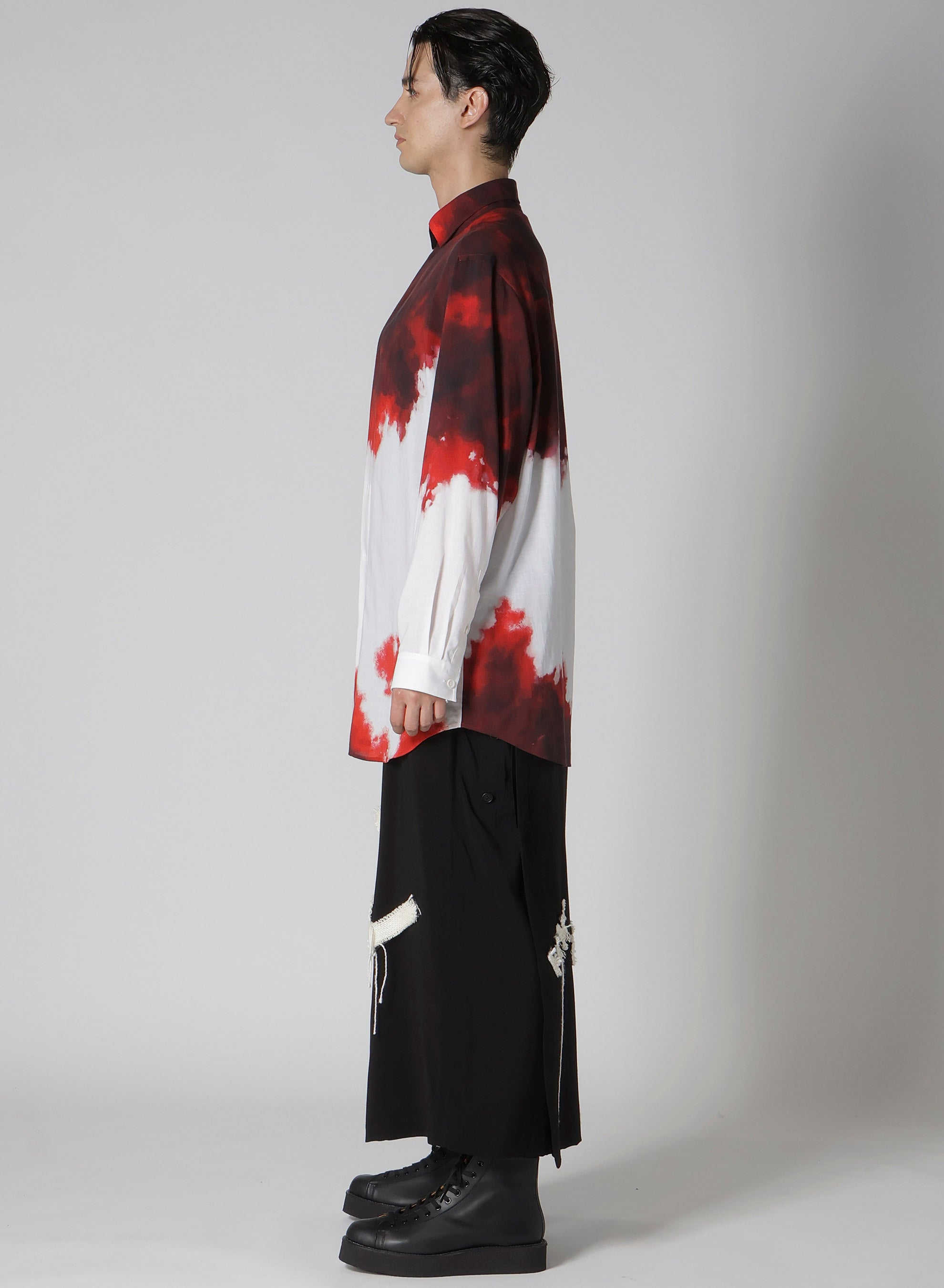 Stylish Red Cellulose Blouse with Unique Uneven Hem - Perfect for Casual Outings, Office Wear & Evening Events