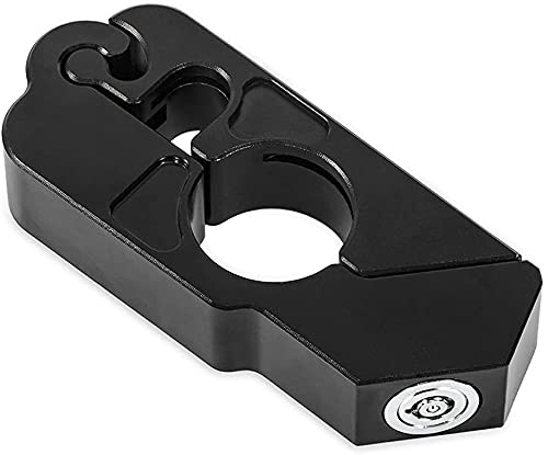 Universal Motorcycle Lock Anti-Theft Grip Lock - Secure Handlebar Throttle Grip Security Lock (Black) for Enhanced Motorcycle Safety in Parking and Storage