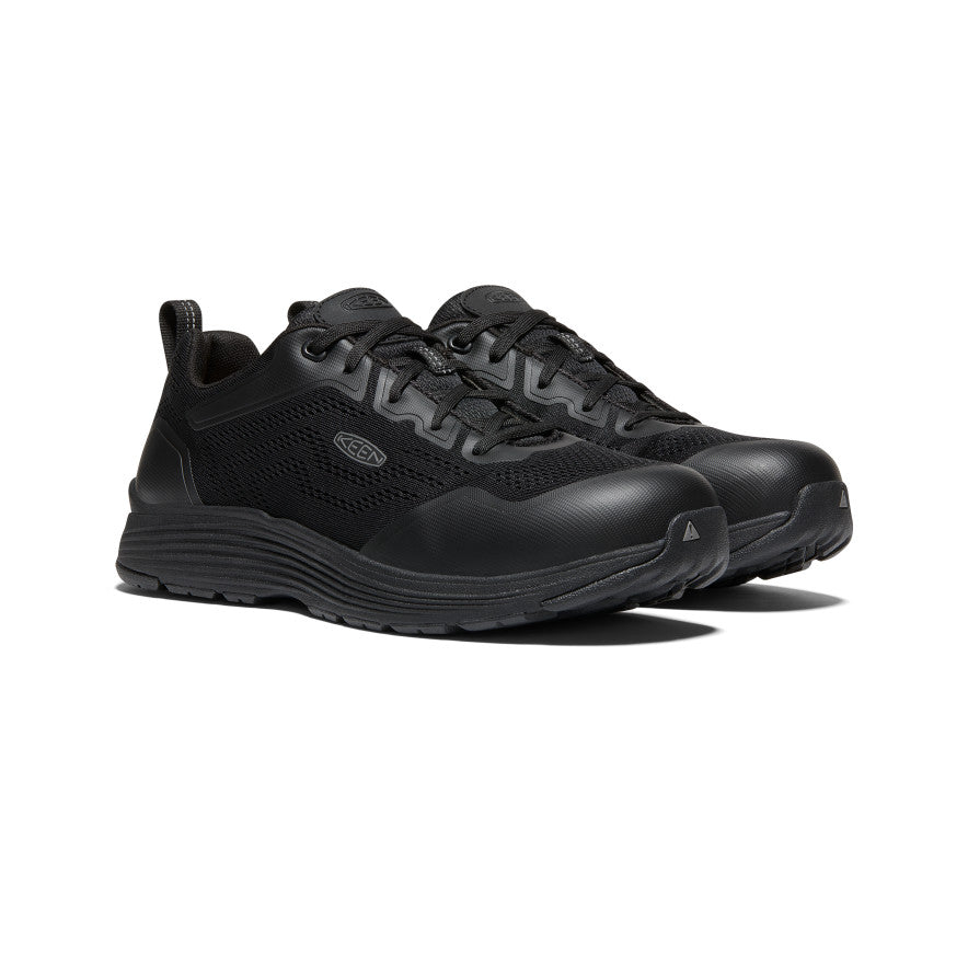 Sparta 2 Men's Aluminum Toe Work Boots - Black/Black | Durable Safety Shoes for Construction, Warehouse & Outdoor Work