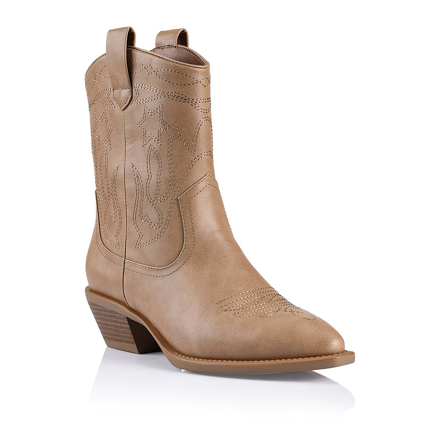 Howdy Cowboy Boots for Women - Soft Leather Biscuit Softee Western Boots | Comfortable & Stylish Cowgirl Boots for Riding, Dancing & Country Fashion