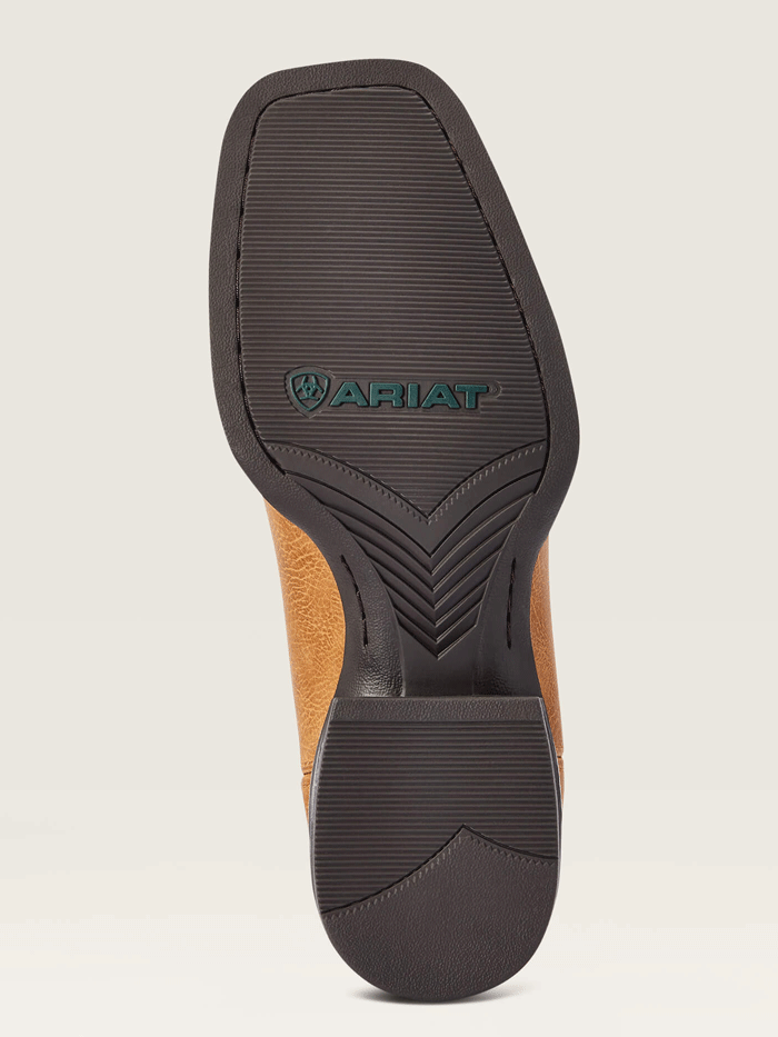 Ariat Men's Sport Pardner Western Boot - Matte Tan Buck - Durable Cowboy Boots for Riding, Work & Outdoor Activities