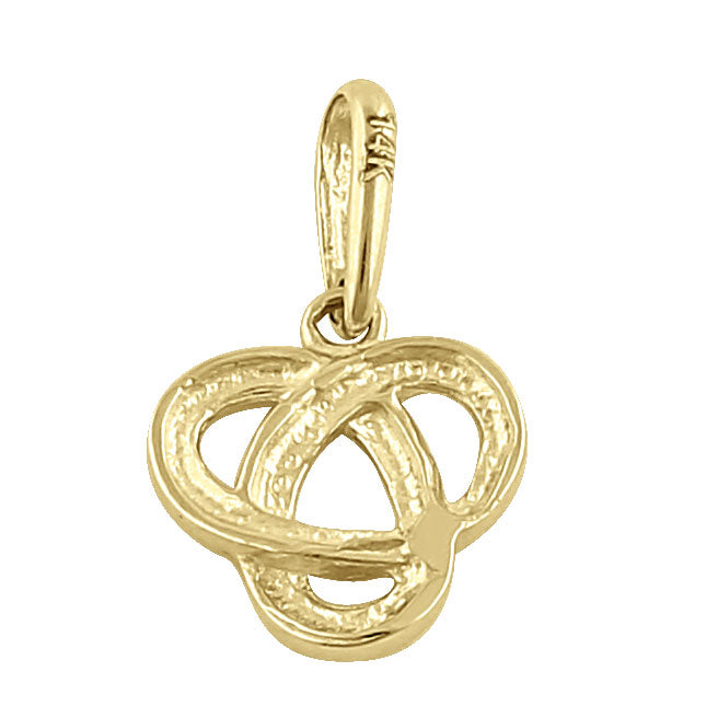 14K Solid Yellow Gold Triquetra Pendant Necklace - Celtic Knot Jewelry for Women, Perfect for Everyday Wear, Gifts & Spiritual Protection