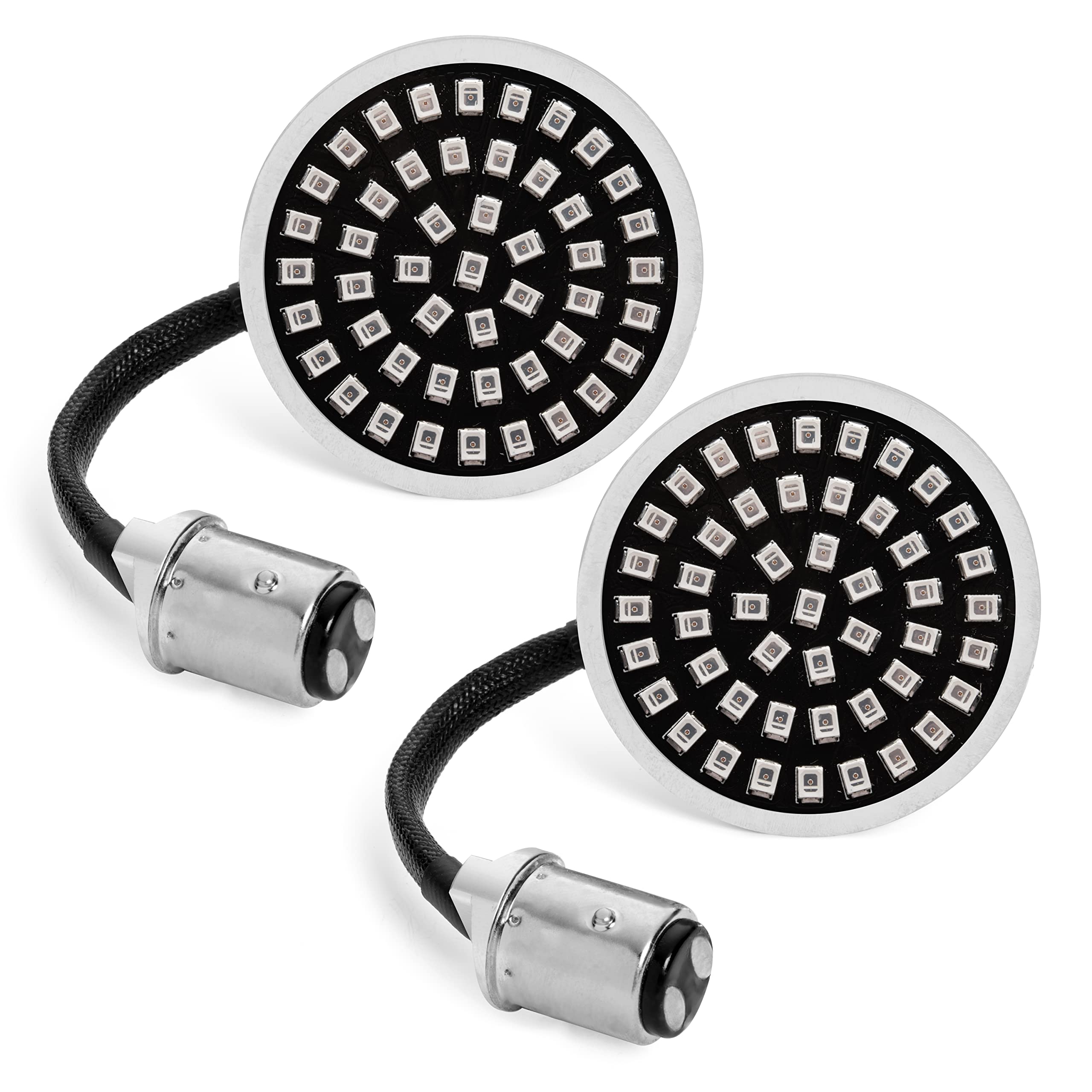 Rogue Rider LED Motorcycle Lights - Red Turn/Brake/Running Lights (1157) for Harley Davidson - Night Riding Safety