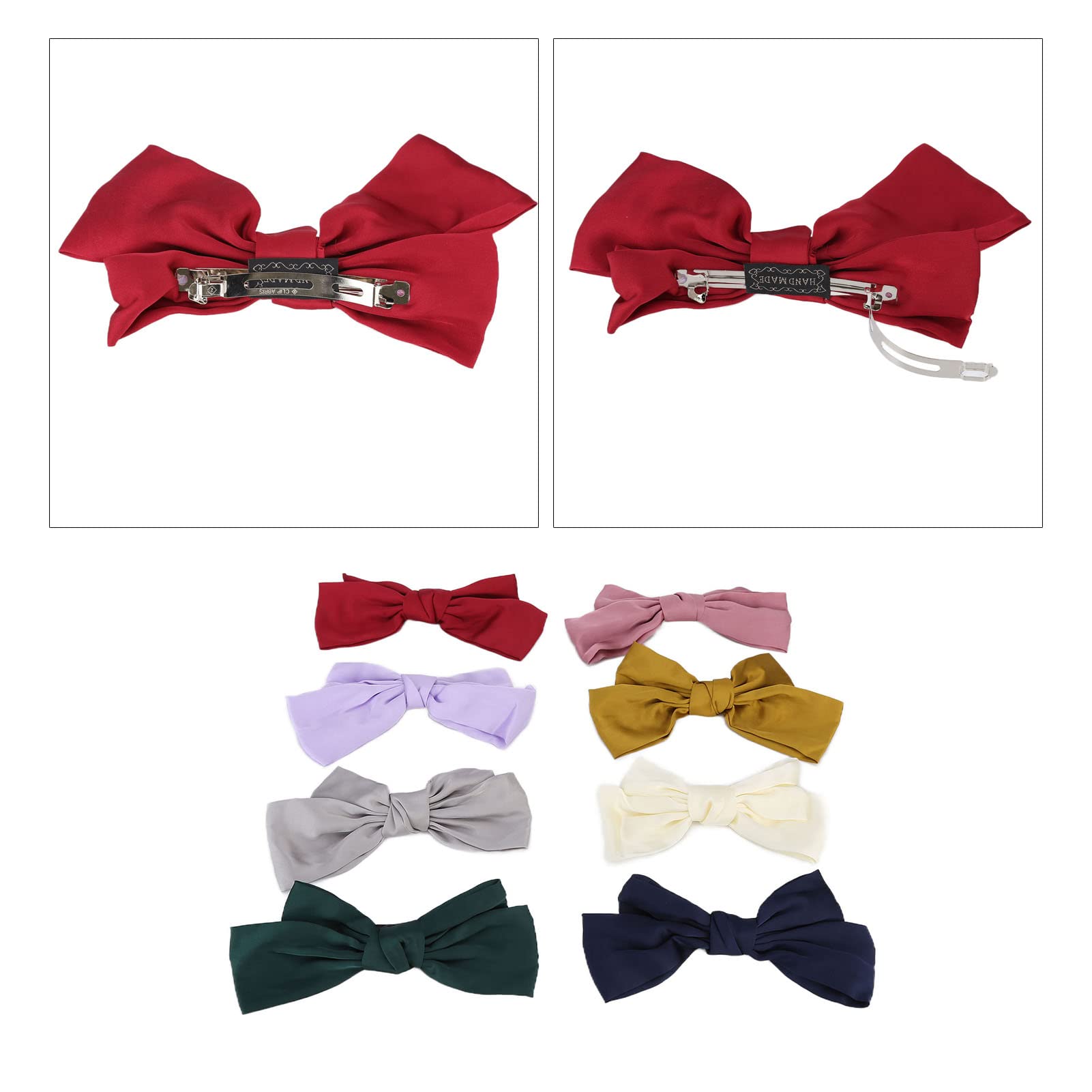 Elegant Bowknot Hair Clips for Weddings & Parties | French Style Barrettes