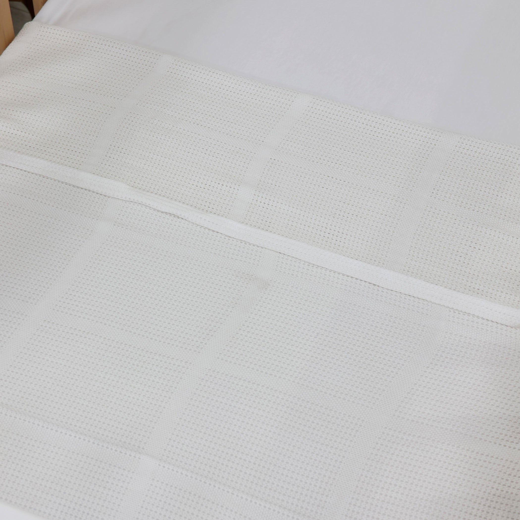 Soft Bamboo White Cellular Baby Blanket - Breathable & Hypoallergenic for Nursery, Stroller, and Crib - Perfect for Newborns & Infants