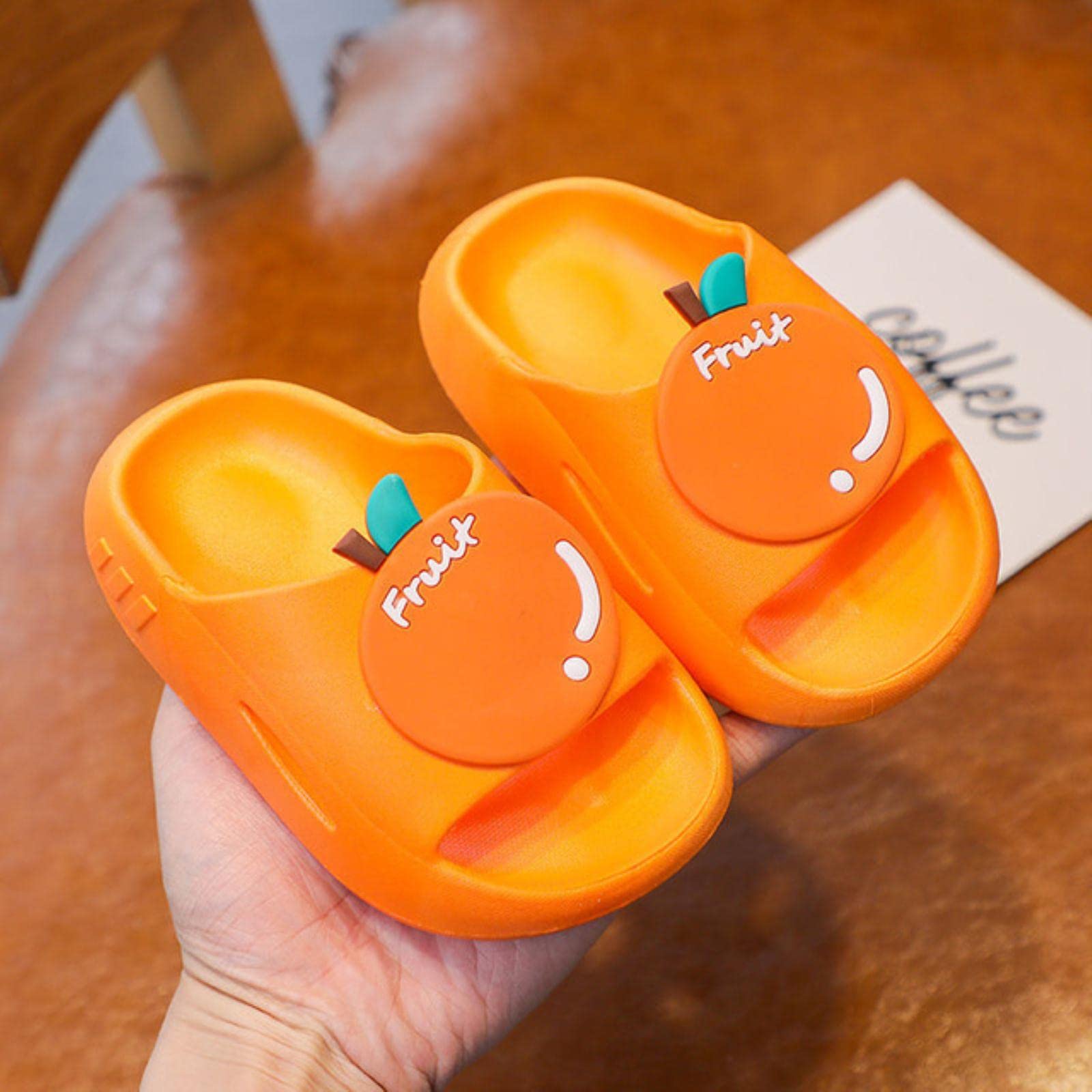 Yannaky Kids Cartoon Slippers for Boys & Girls - Soft Non-Slip Indoor/Outdoor House Shoes for Summer, Beach & Home Use - Cute Children's Comfortable Slippers for Playtime & Relaxation