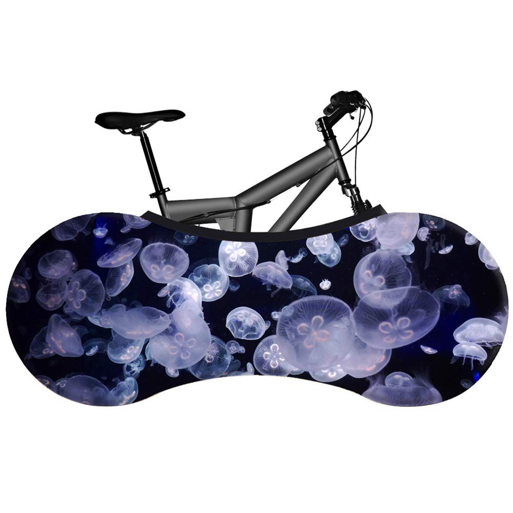 Q-YR 26-28 Inch Bike Tire Cover - Waterproof Dustproof Elastic Wheel Protector for Mountain & Road Bicycles - Indoor Storage, Washable & Reusable - Perfect for Garage, Basement & Bike Storage Protection