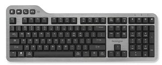 Kensington MK7500F QuietType Pro Silent Hybrid Mechanical Keyboard - Wireless, Backlit, with Dedicated Meeting Controls for Office, Gaming & Home Use