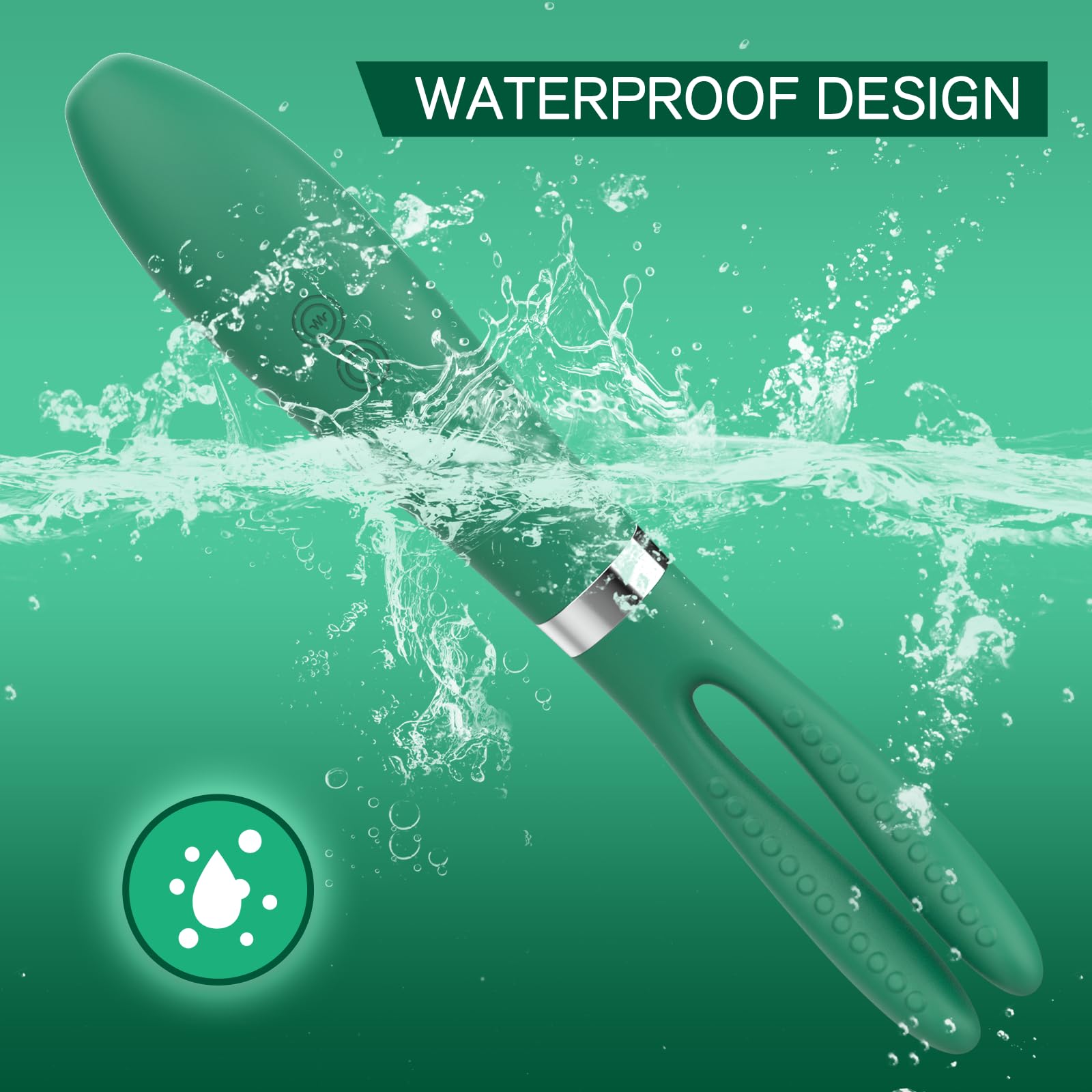 Premium Rabbit Vibrator with Clitoral & G-Spot Stimulation - 9 Powerful Vibration Modes, Rechargeable Silicone Adult Toy for Women & Couples - Sensual Massage for Nipples & Full Body Pleasure (Green) - Perfect for Romantic Nights & Self-Care Moments