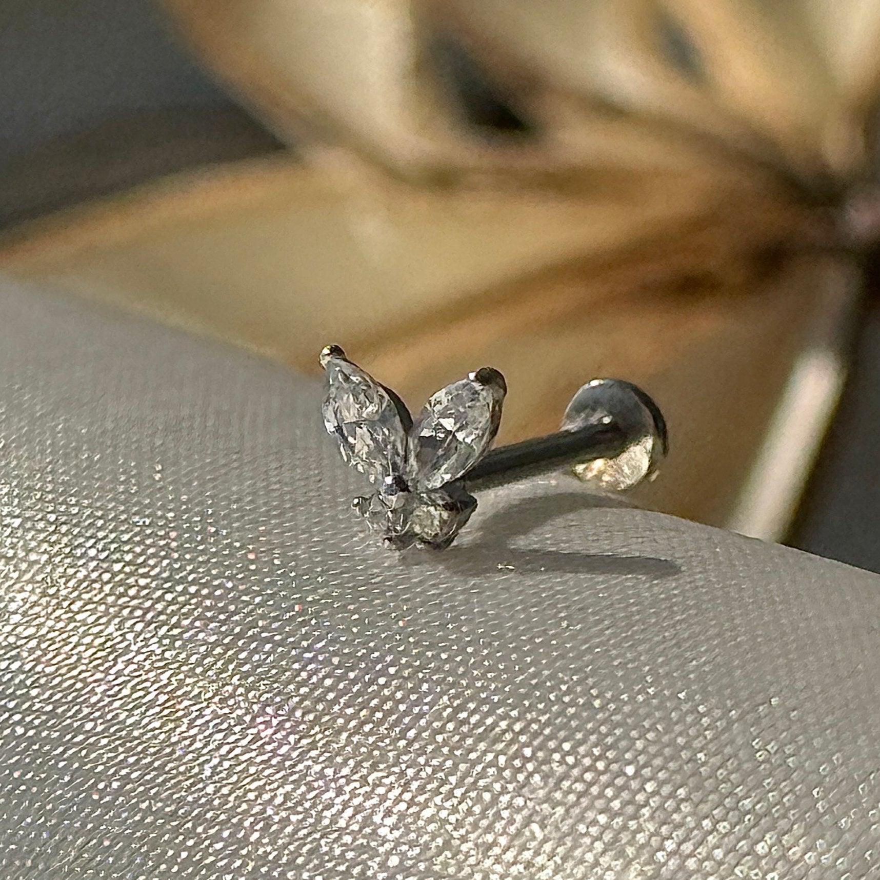 14K Yellow Gold Fluttering Butterfly Flat Back Stud Earrings - Dainty & Elegant Jewelry for Women, Perfect for Everyday Wear, Parties & Gifts