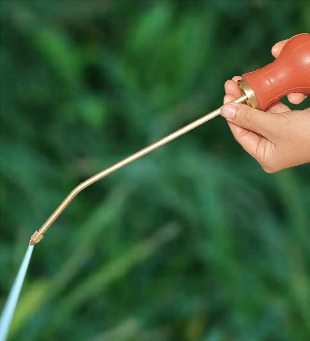 Organic Gardening Bulb Duster Powder Sprayer with Long Copper Tube - Garden Powder Applicator Dispenser for Pest Control, Agricultural Supplies & Indoor/Outdoor Plant Care