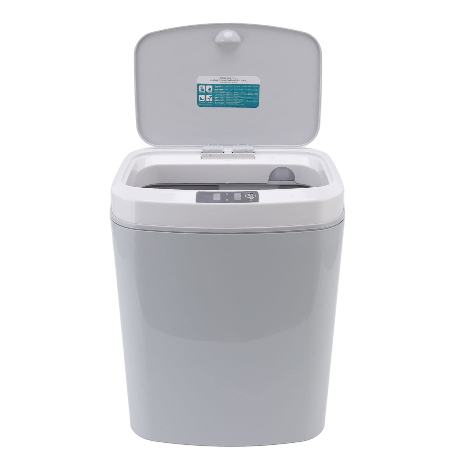 Gaeirt 16L Smart Electric Trash Can with Infrared Sensor, Automatic Motion Sensor Trash Bin for Kitchen, Bathroom, Office & Living Room - Energy Efficient, Touchless Operation (Gray) | Perfect for Home, Office & Commercial Spaces