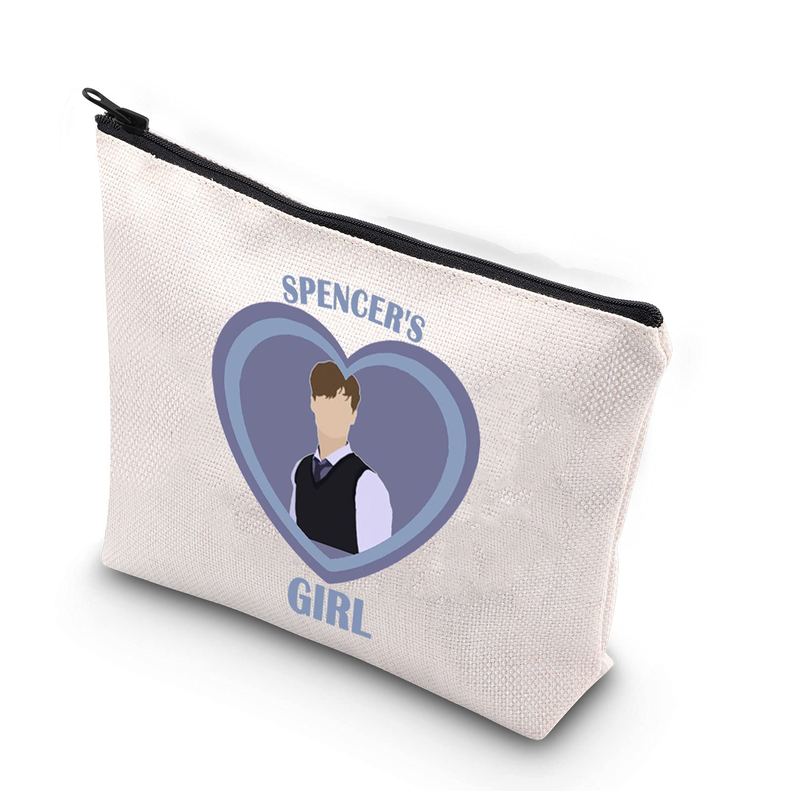 Spencers TV Show Inspired Makeup Bag - Cute Zipper Pouch for Cosmetics & Accessories | Perfect Gift for Fans, Travel, School & Daily Use