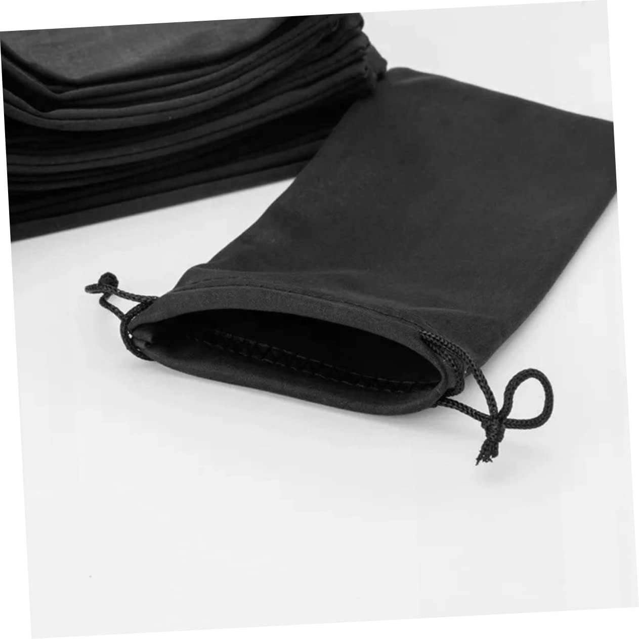 BRIGHTFUFU 25pcs Ski Goggle Holder & Glasses Carrying Bag - Portable Eyeglass Pouch with Drawstring Closure, Multipurpose Storage for Outdoor Sports, Travel & Daily Use (Black)