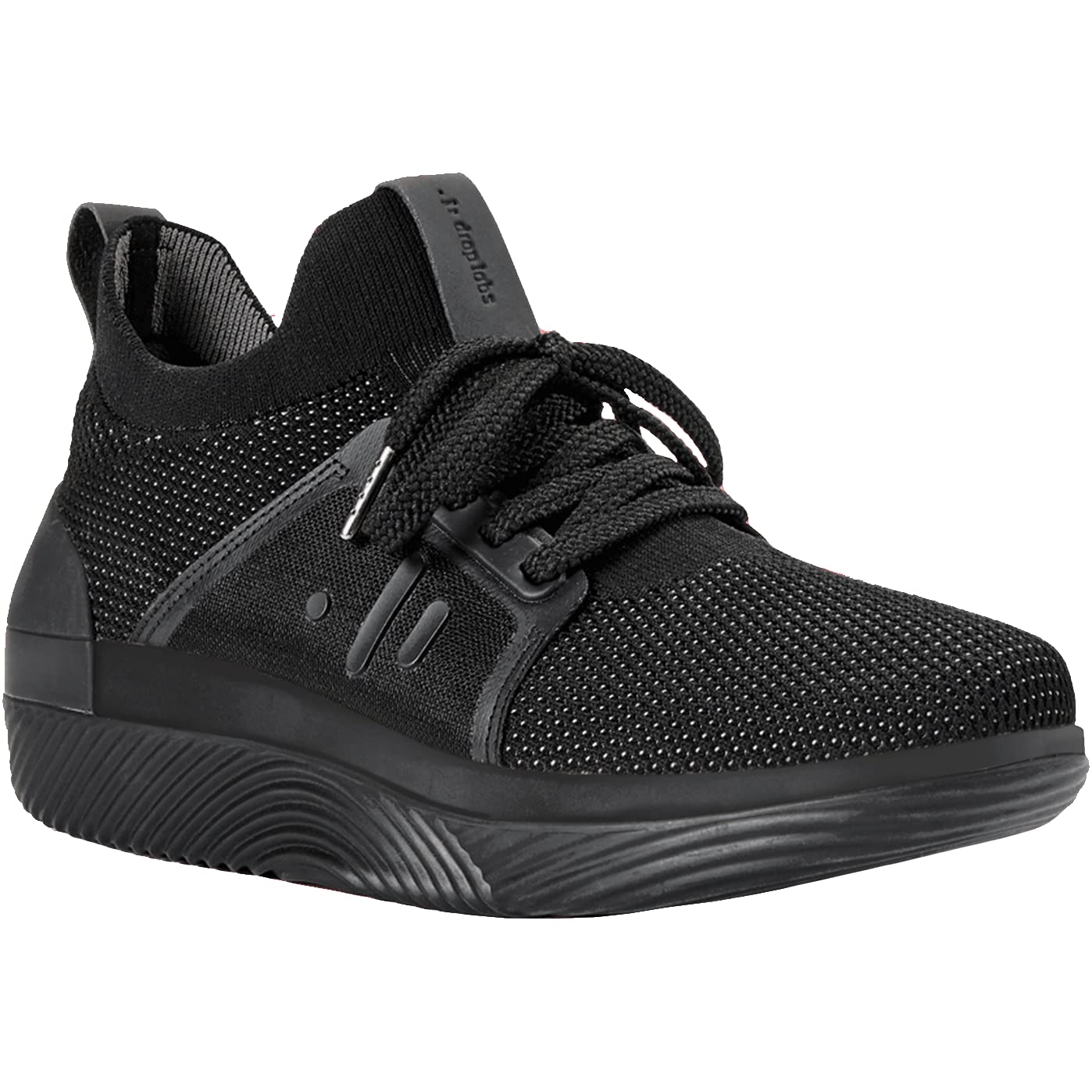 DropLabs EP 01 Haptic Gaming Sneakers for Women - Size 8 | Bluetooth Wireless Shoes with 360° Vibration Feedback | Compatible with VR, Gaming, Music & Movies | 6-Hour Battery Life & Magnetic Charging | Triple Black Color | Perfect for Immersive Gaming, Home Entertainment & Virtual Reality Experiences