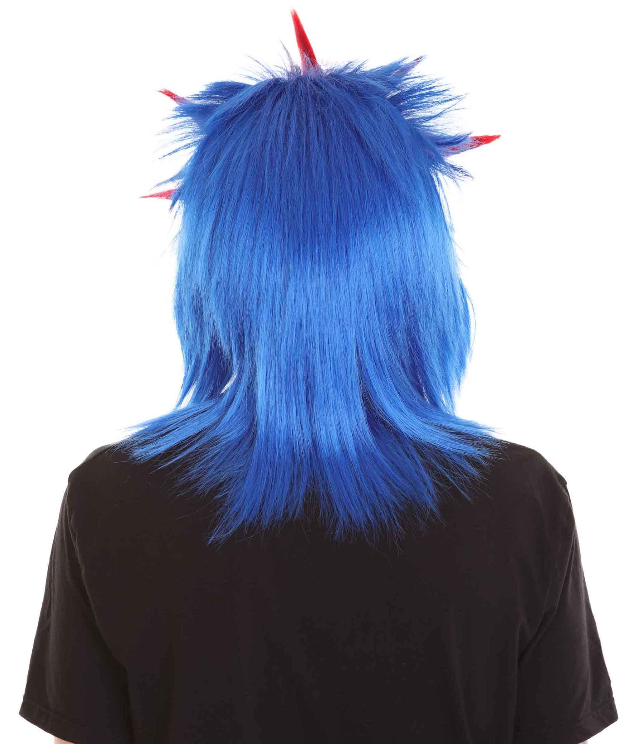 Halloween Party Mullet Wig for Sports Fans - USA, UK, Canada & More | Perfect for Costume Parties, Cosplay & Themed Events