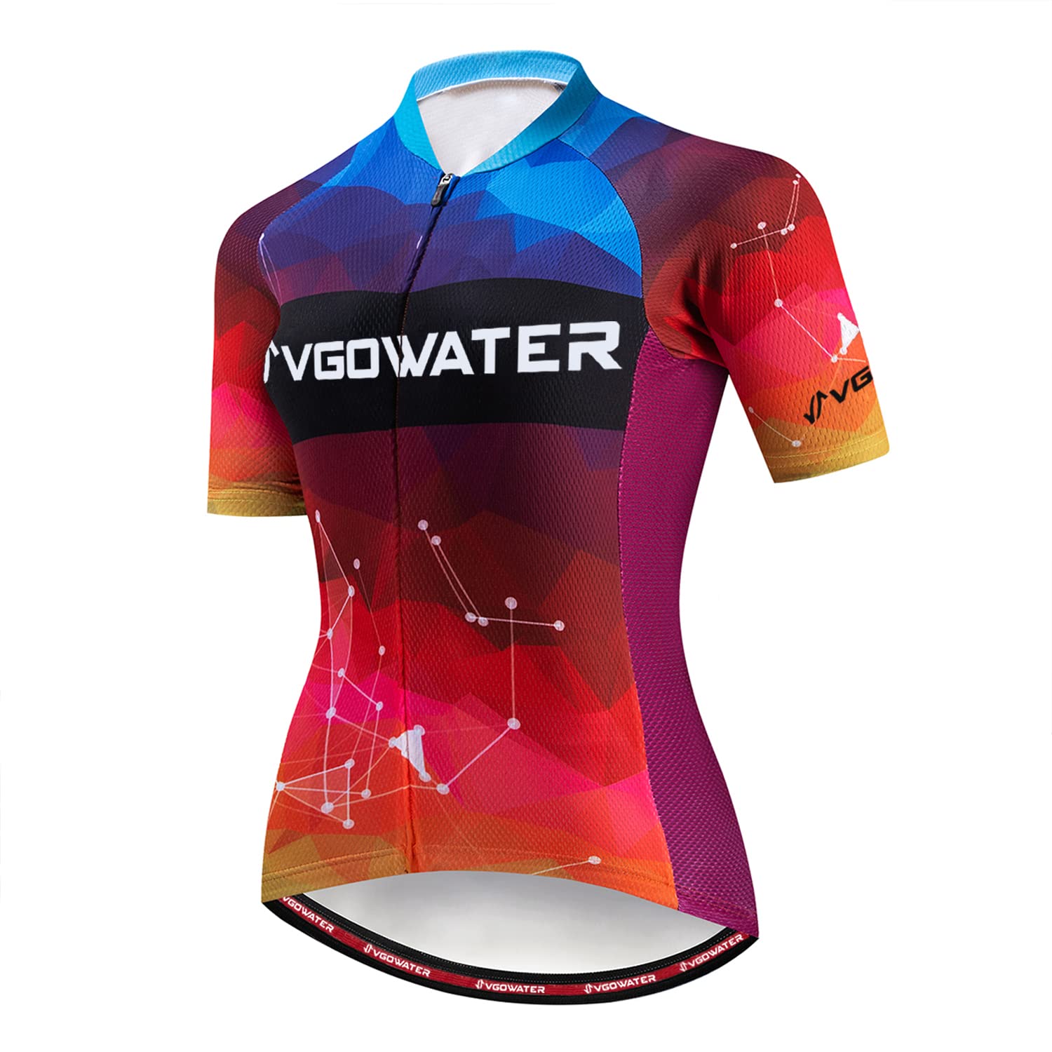 Vgowater Women's Cycling Jersey - Breathable Short Sleeve Bike Top for Road Biking & Mountain Cycling - Perfect for Outdoor Sports, Commuting & Fitness Training