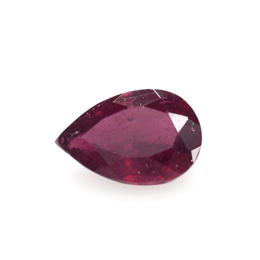 Natural Faceted Pear-Shaped Ratnagarbha Ruby Loose Gemstone - Vivid Red Color for Jewelry Making (Wholesale Price) - Perfect for Rings, Necklaces & Custom Jewelry Designs