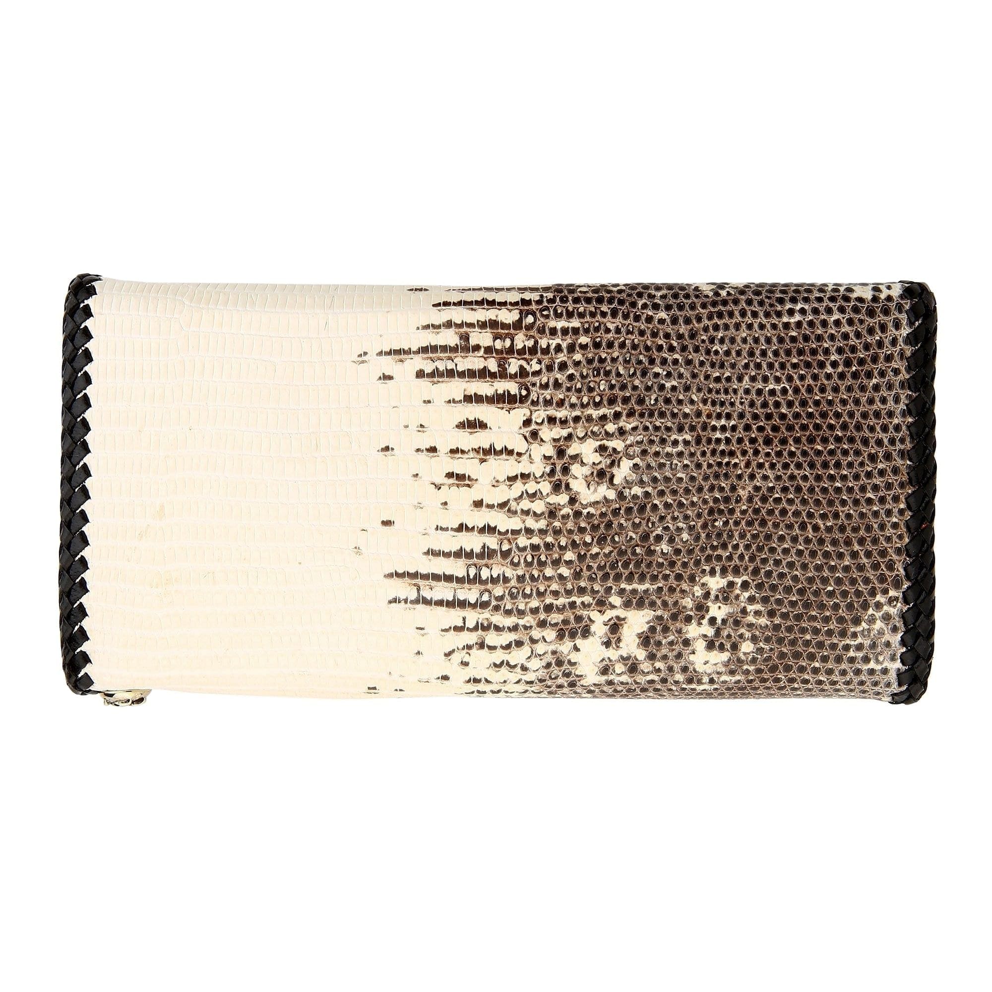 Premium Stingray Cross Lizard Leather Biker Wallet for Men - RFID Blocking Slim Bifold Wallet - Perfect for Motorcycle Riders & Everyday Carry