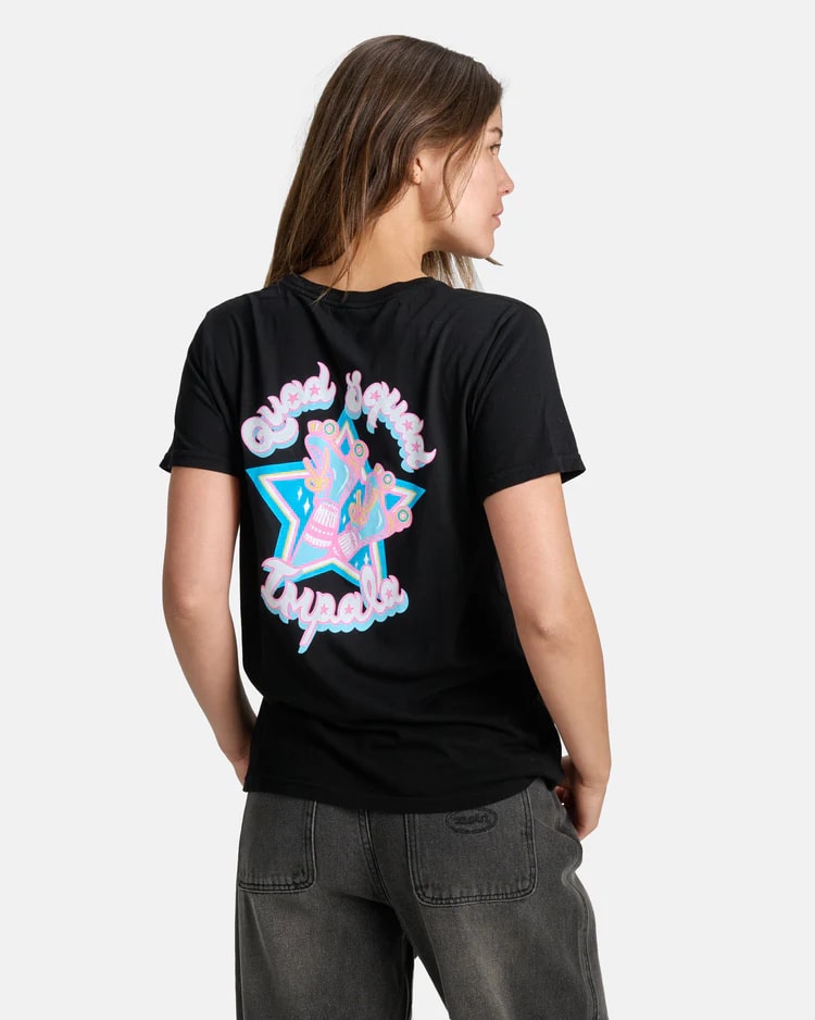Impala Quad Skate Tee - Women's Graphic Roller Skating T-Shirt for Rink & Outdoor Skating - Casual Streetwear & Skate Park Fashion