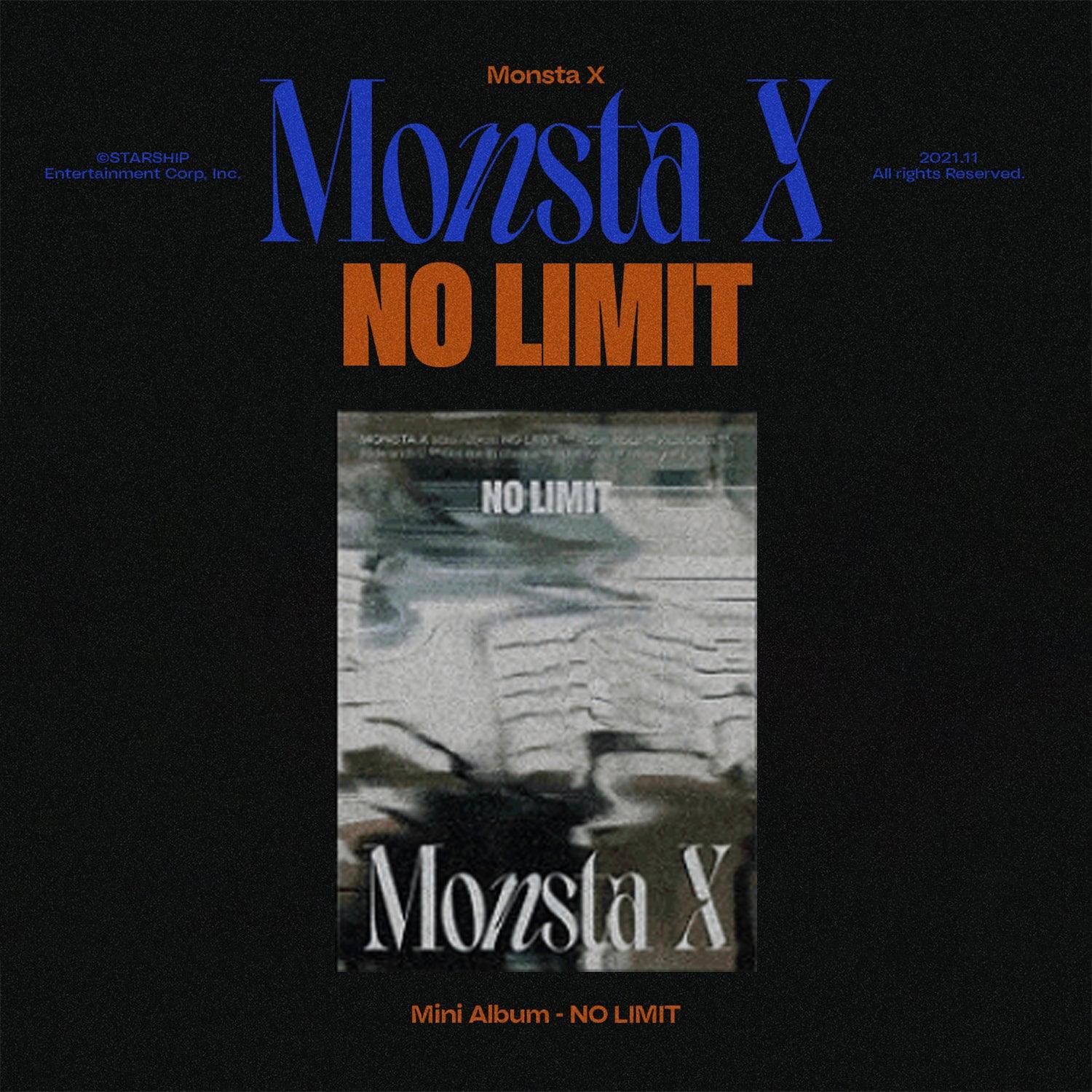 MONSTA X 10TH MINI ALBUM 'NO LIMIT' - K-POP CD with Photobook & Poster | Perfect for K-POP Fans, Collectors and Gift Giving