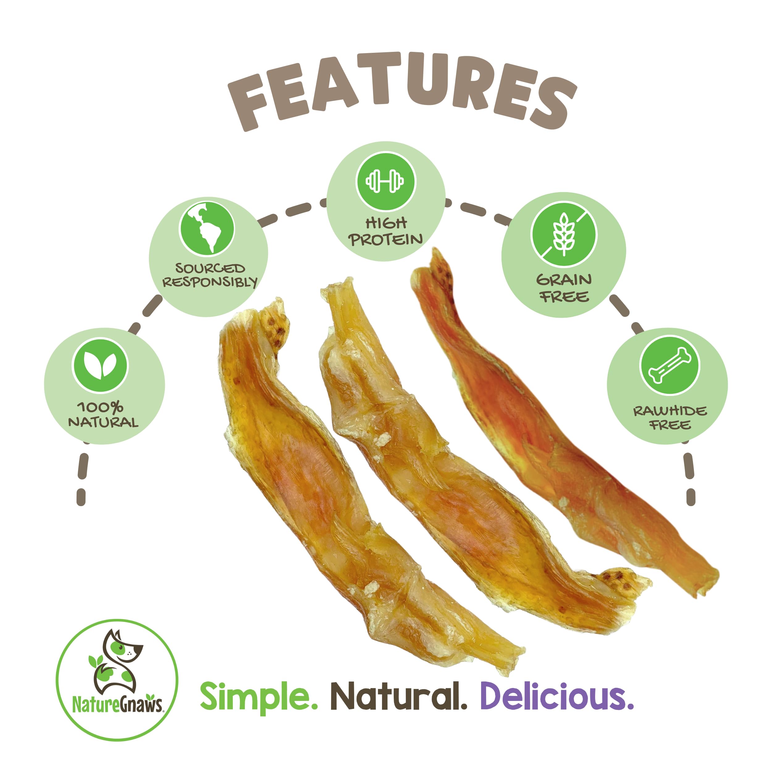Natural Beef Tendon Dog Chews - 4-5 Inch Rawhide-Free Treats for Small & Medium Dogs (12 Count) | Long-Lasting Dental Chews | High-Protein Training Snacks for Puppies & Adult Dogs | Perfect for Crate Training, Teething Relief & Anxiety Soothing