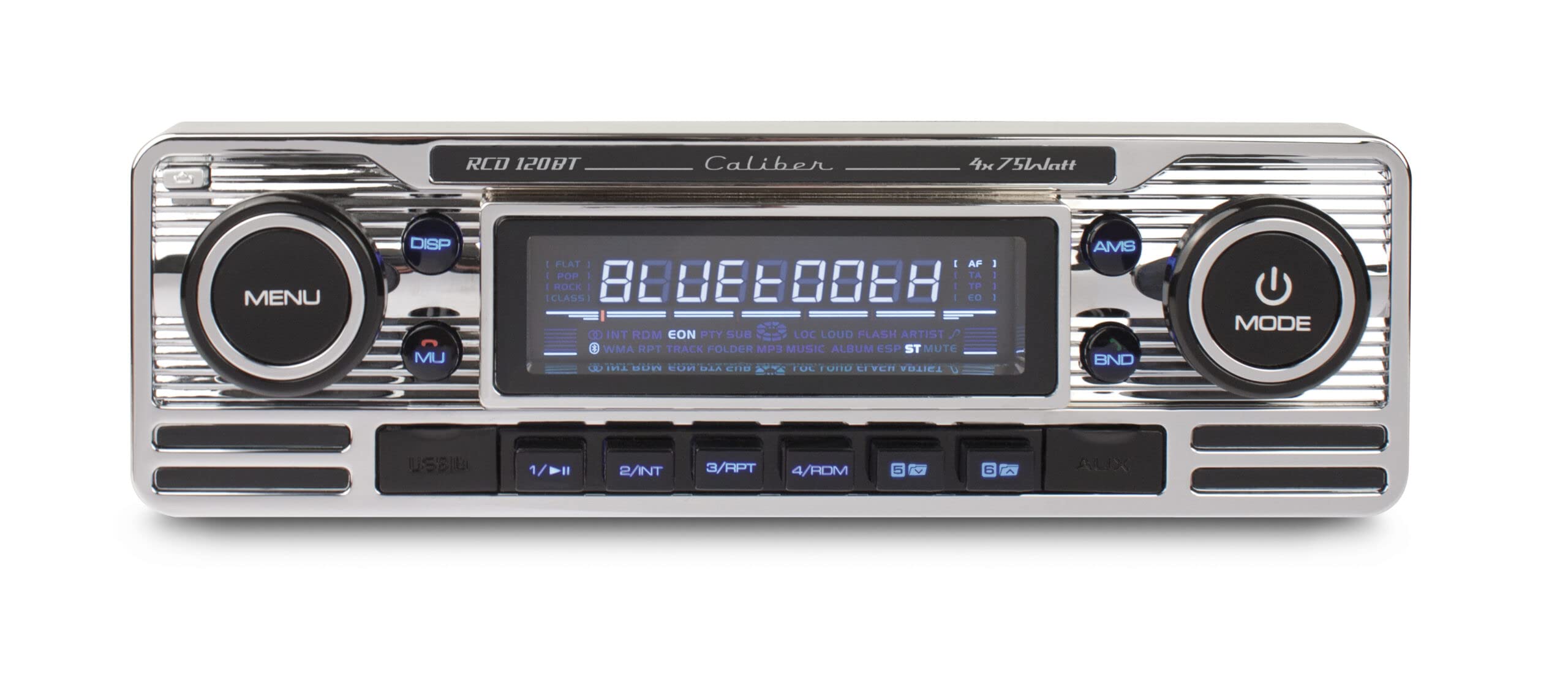 Caliber RCD120BT 1 Din Car Stereo with Bluetooth, CD Player, USB/SD/AUX Input & FM Radio - Perfect for Upgrading Your Vehicle Audio System