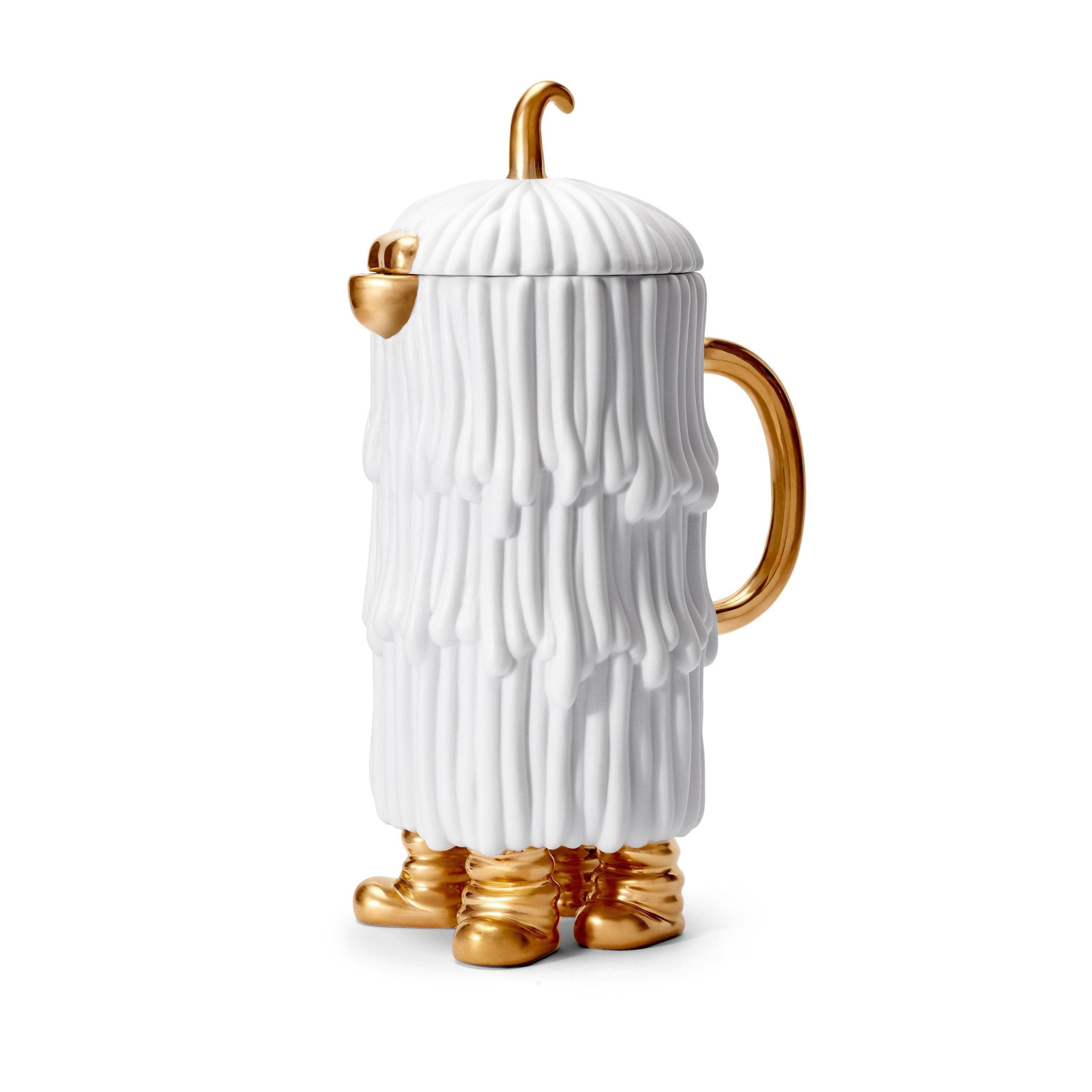 Premium Haas Djuna Coffee and Tea Pot - Elegant White Ceramic Set for Home, Office, or Gift - Perfect for Morning Brews & Afternoon Tea Parties