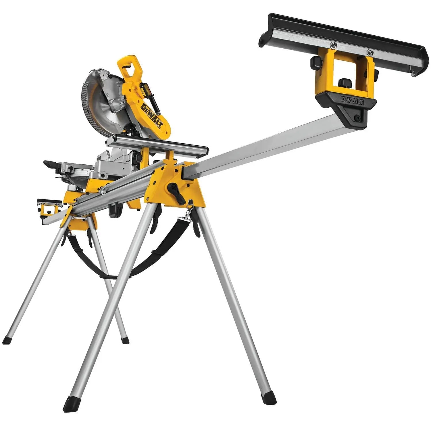 DEWALT DWX723 Heavy Duty Miter Saw Stand - Portable Workbench for Woodworking, Carpentry & DIY Projects - Perfect for Job Sites & Home Workshops