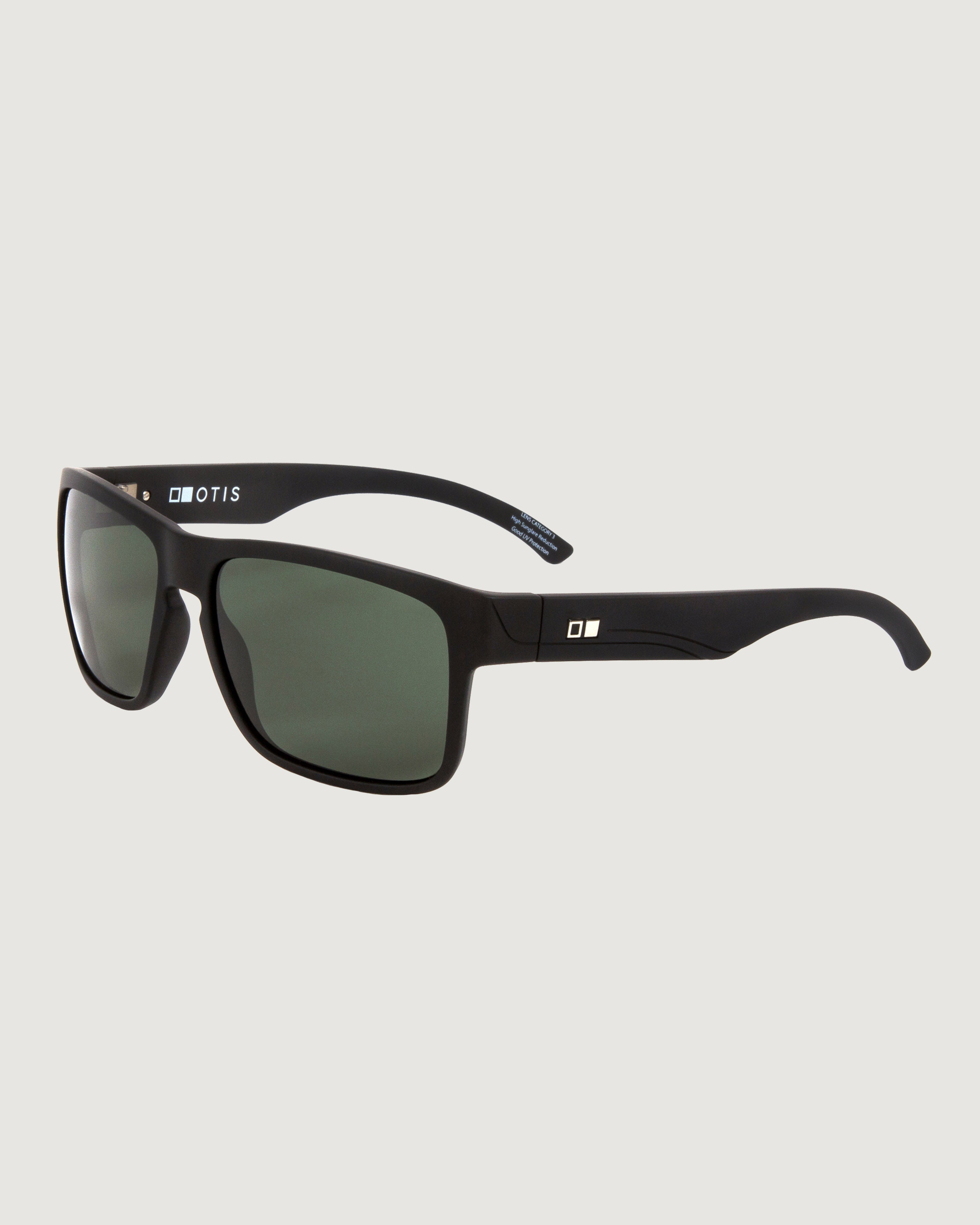 OTIS Rambler Polarized Sunglasses - Matte Black/Grey Lens - UV Protection - Stylish & Durable for Outdoor Activities, Driving, and Beach Vacations