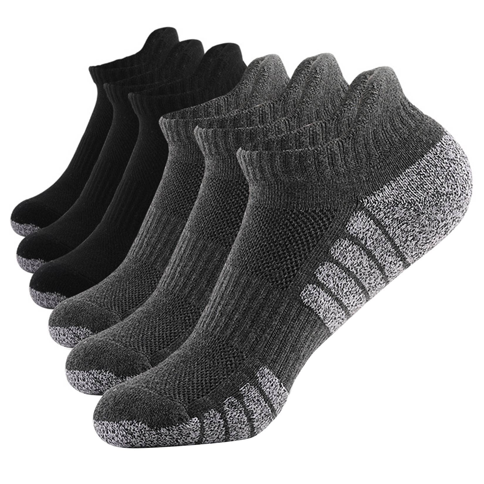 Men's Athletic Compression Ankle Socks - Anti-Slip, Moisture-Wicking & Breathable Running Socks for Workout, Sports & Everyday Comfort