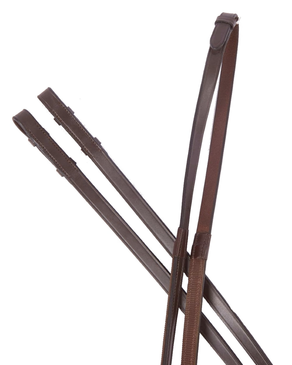 Premium Collegiate One-Sided Rubber Reins IV - Non-Slip Equestrian Training Reins for Horseback Riding & Dressage | Perfect for English Riding, Show Jumping & Stable Training