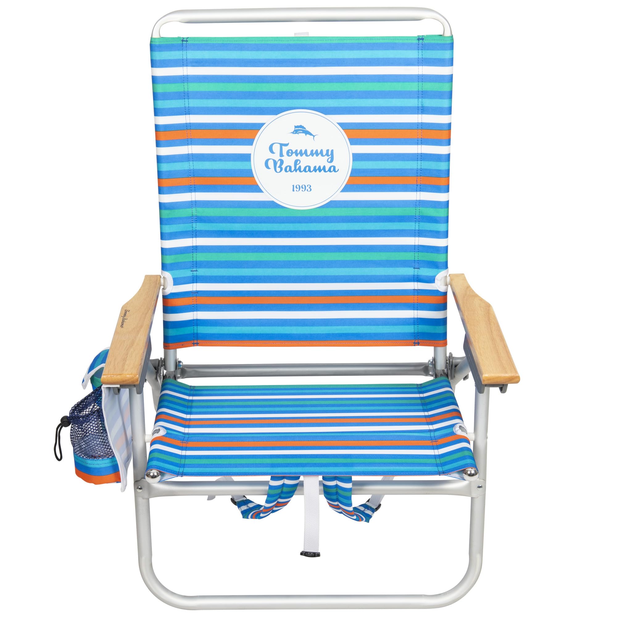 Tommy Bahama 2-Pack Folding Beach Chairs with 4-Position Adjustable Backrest & 12.8